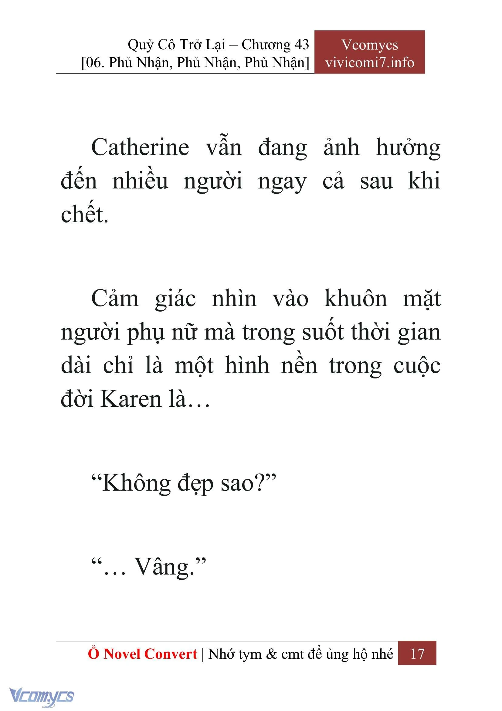 [Novel] Quý Cô Trở Lại Chapter  43 - 19