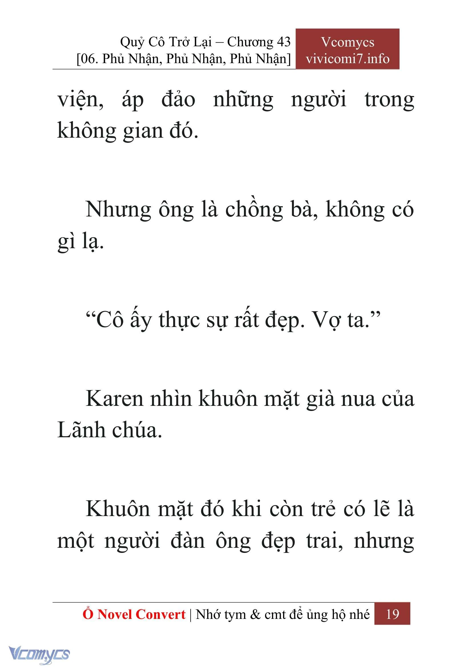 [Novel] Quý Cô Trở Lại Chapter  43 - 21