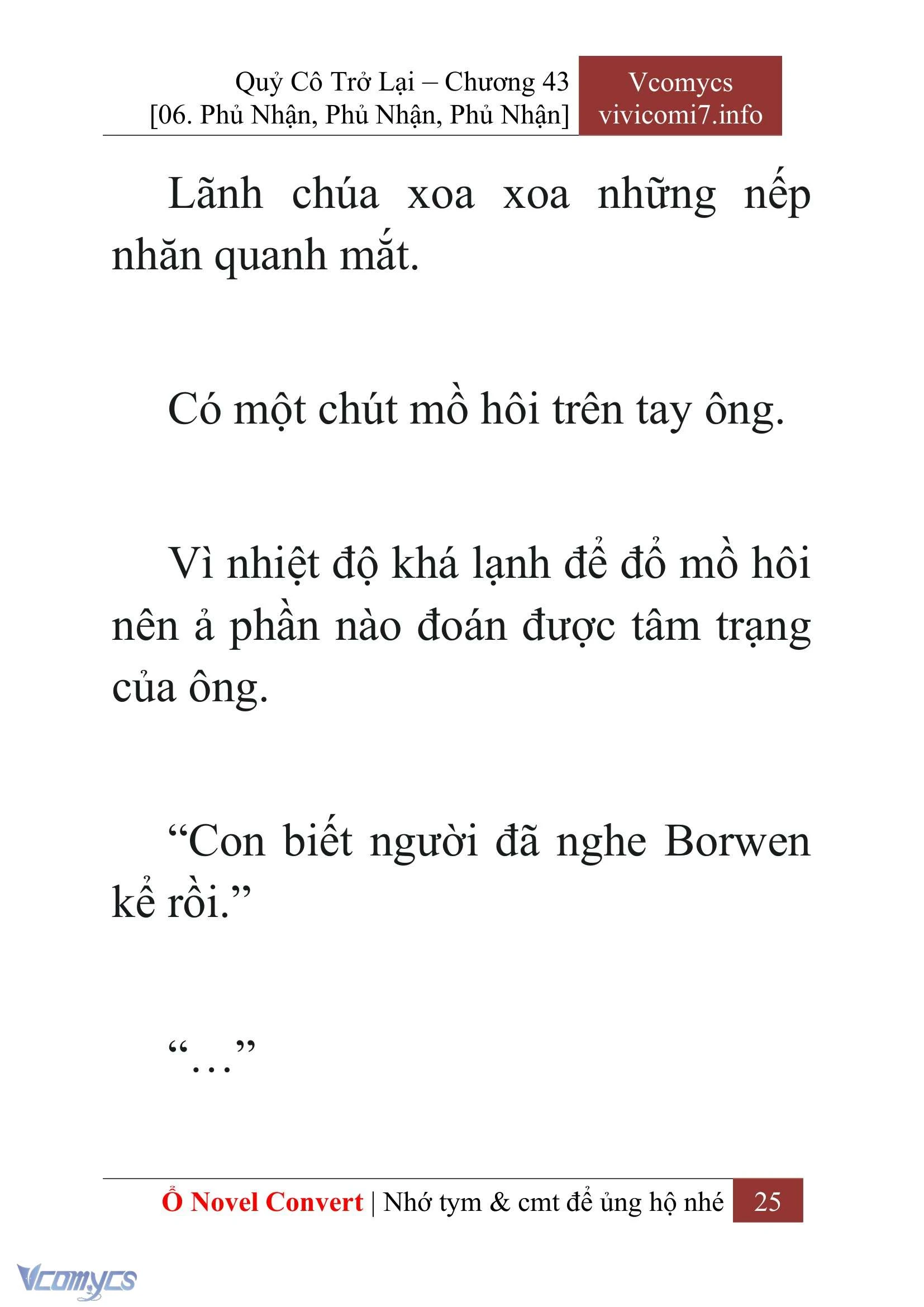 [Novel] Quý Cô Trở Lại Chapter  43 - 27