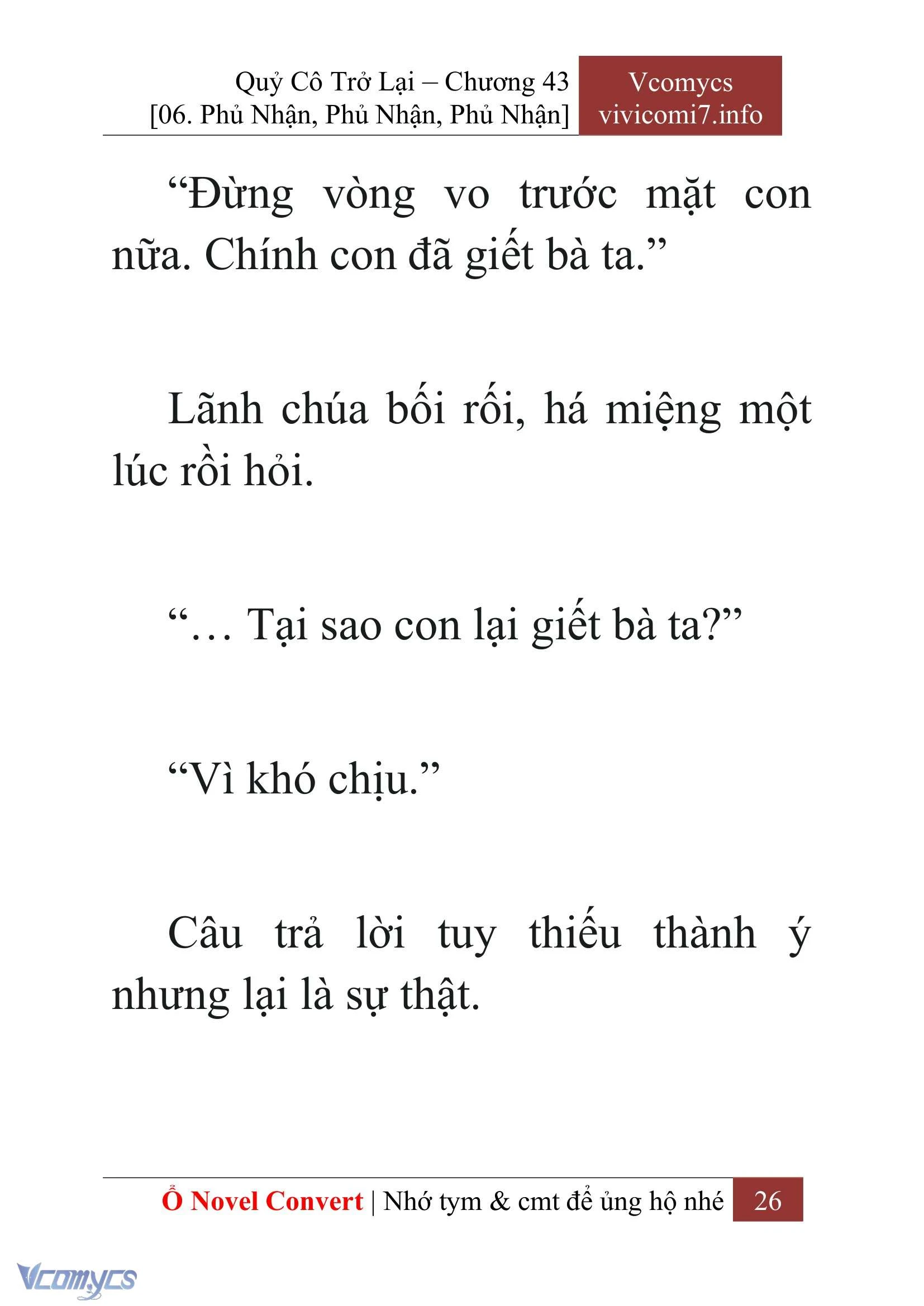[Novel] Quý Cô Trở Lại Chapter  43 - 28