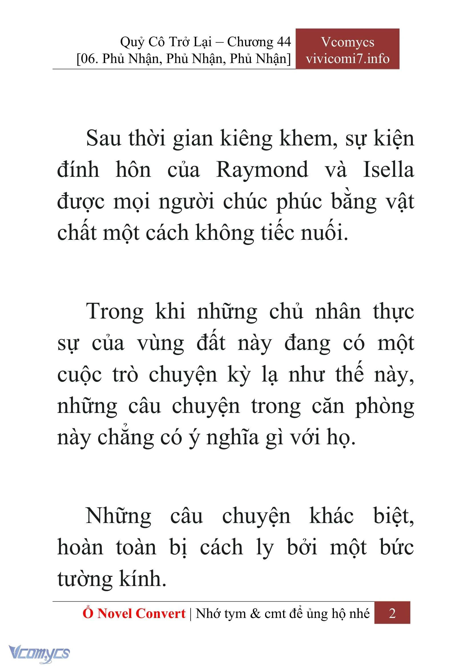 [Novel] Quý Cô Trở Lại Chapter  44 - 4