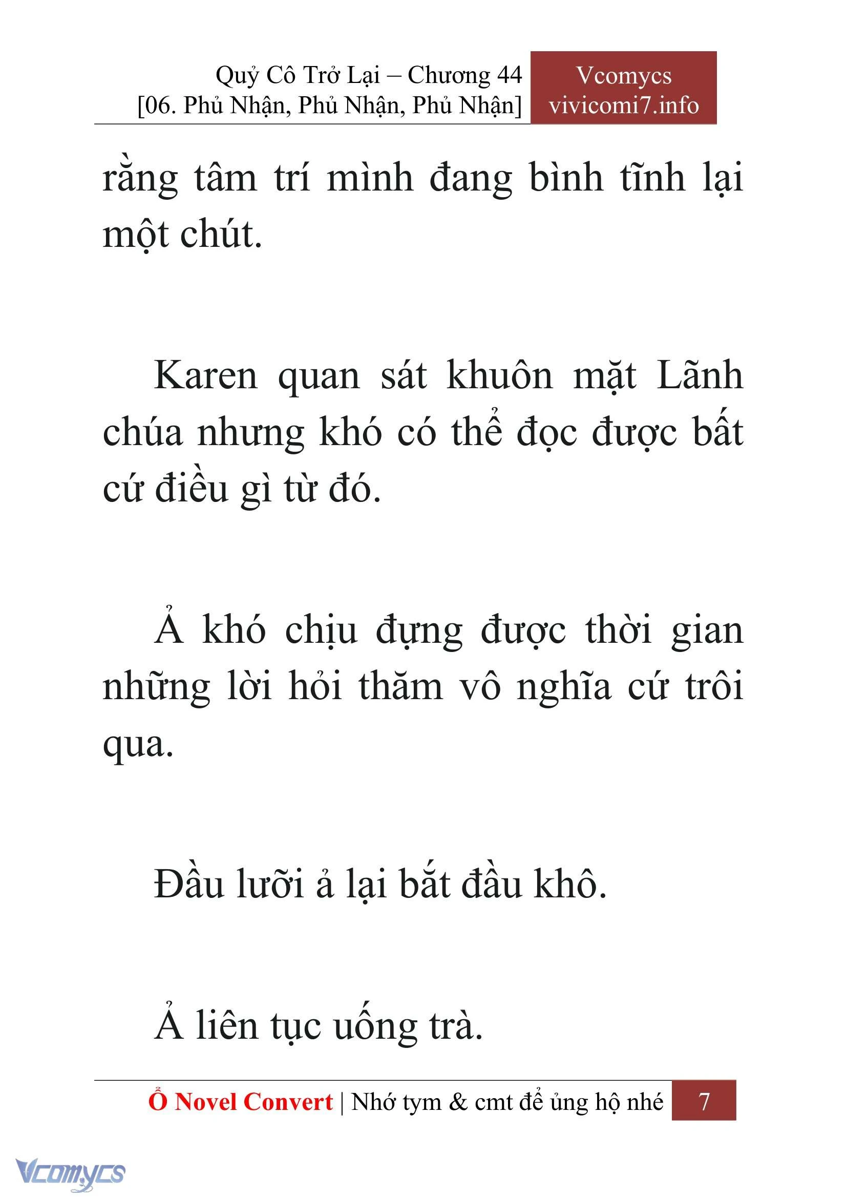 [Novel] Quý Cô Trở Lại Chapter  44 - 9