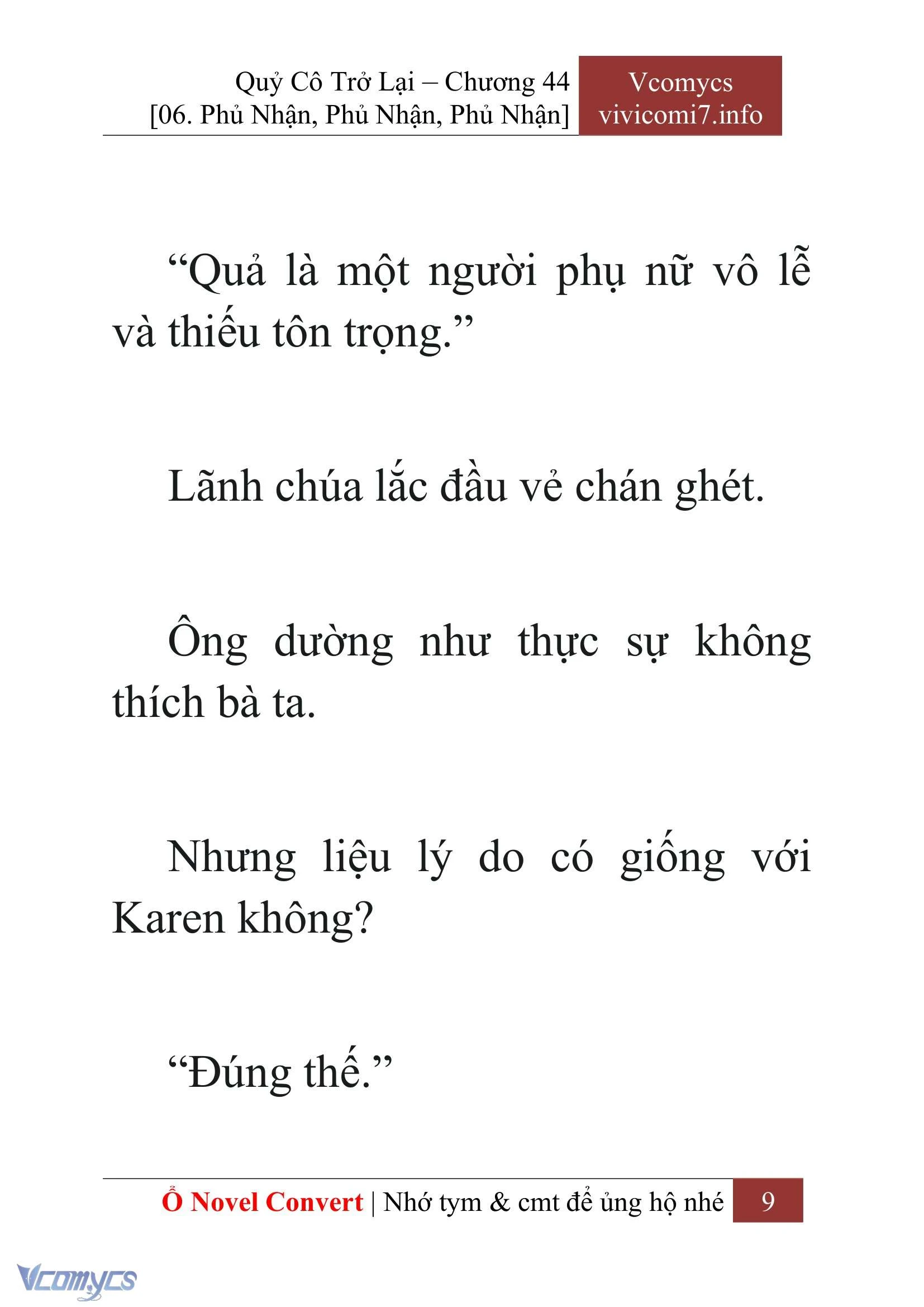 [Novel] Quý Cô Trở Lại Chapter  44 - 11