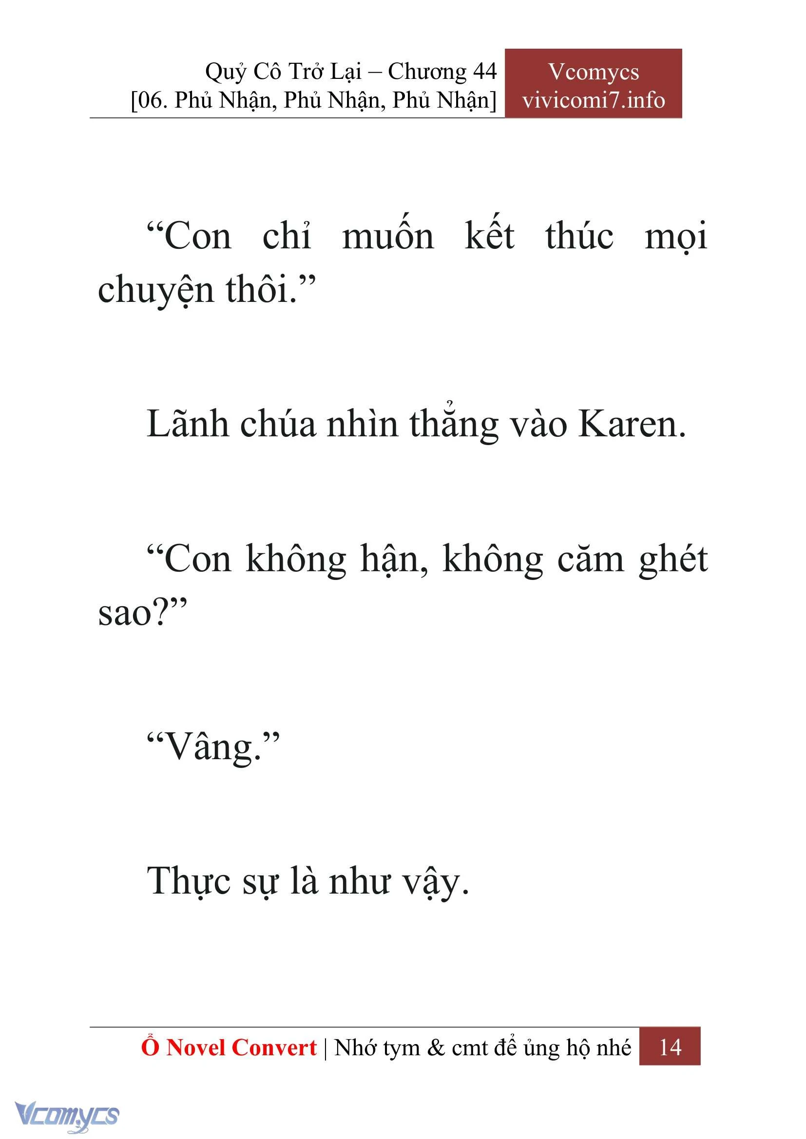[Novel] Quý Cô Trở Lại Chapter  44 - 16