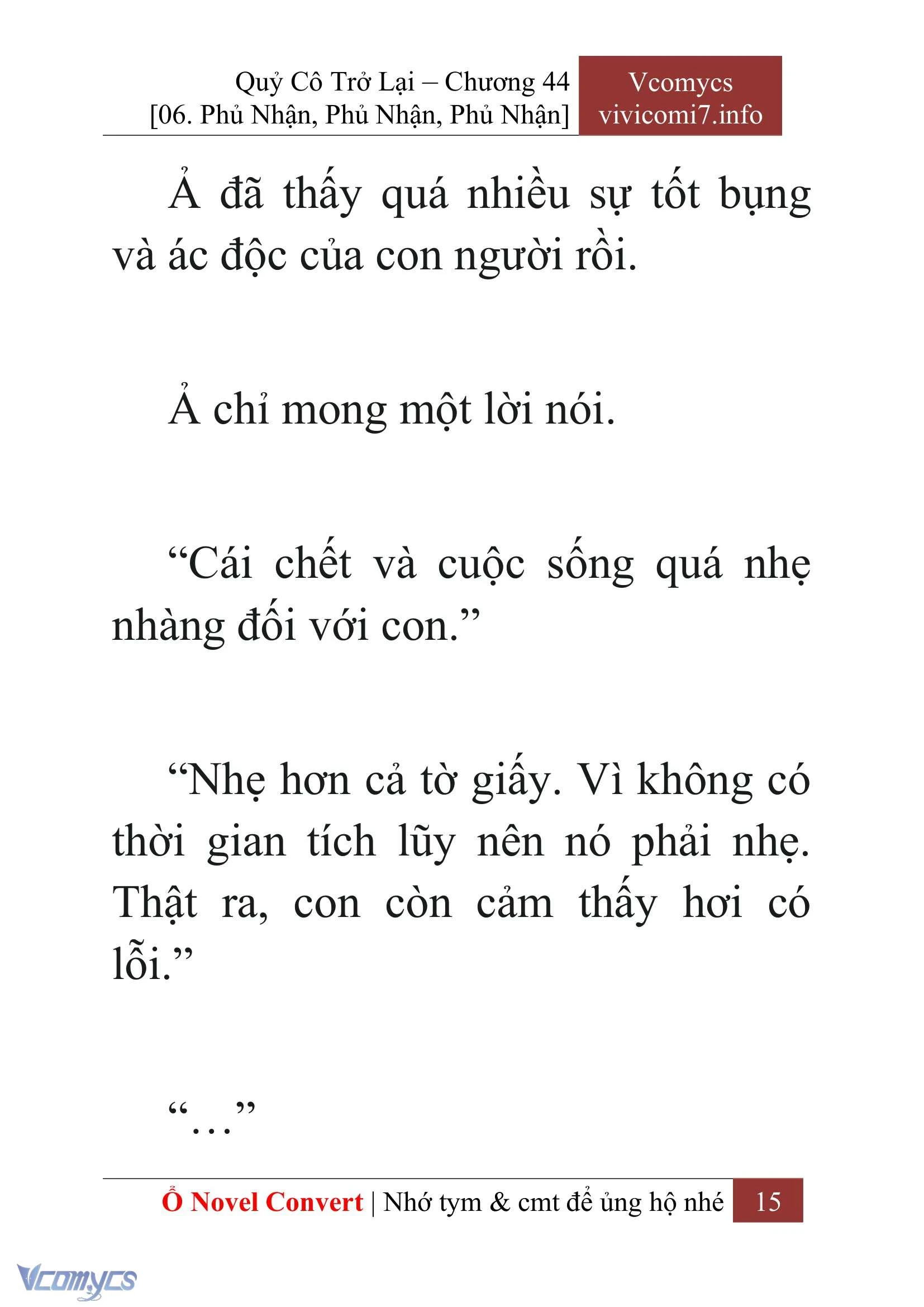 [Novel] Quý Cô Trở Lại Chapter  44 - 17