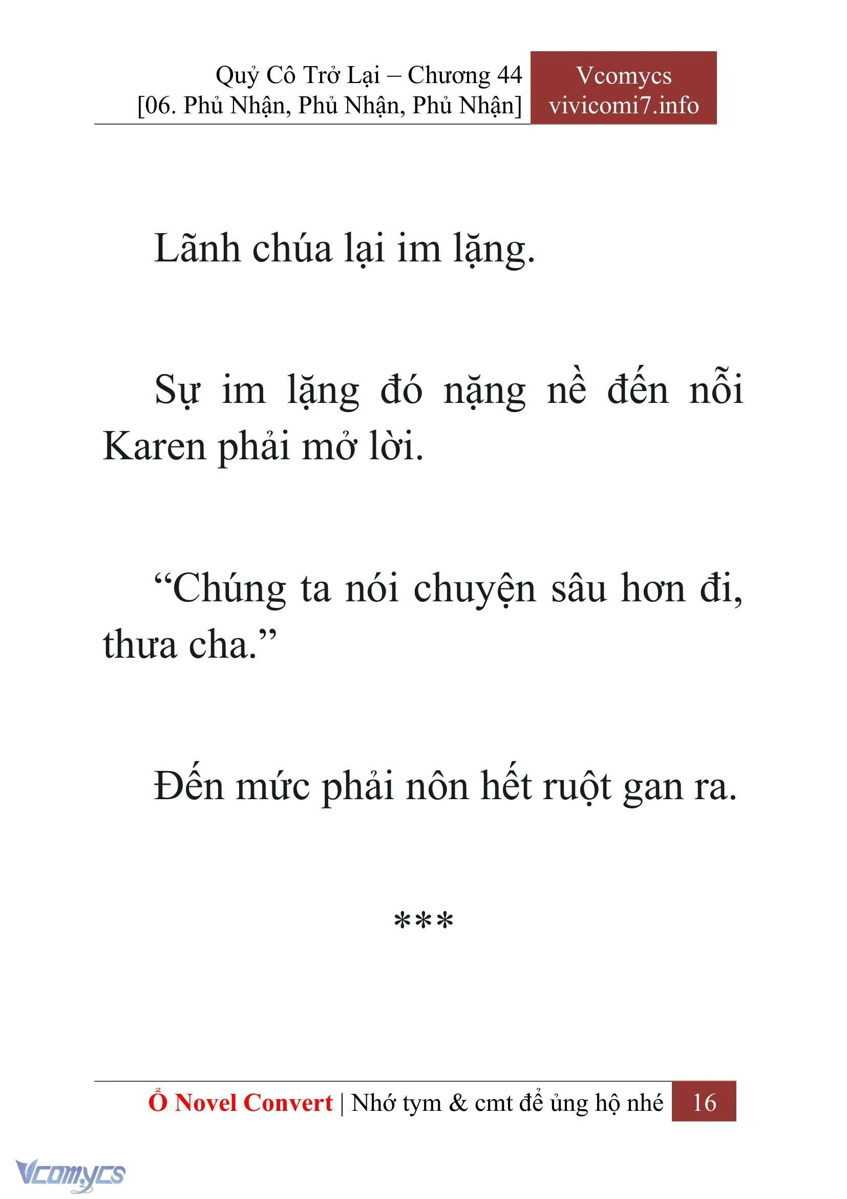 [Novel] Quý Cô Trở Lại Chapter  44 - 18