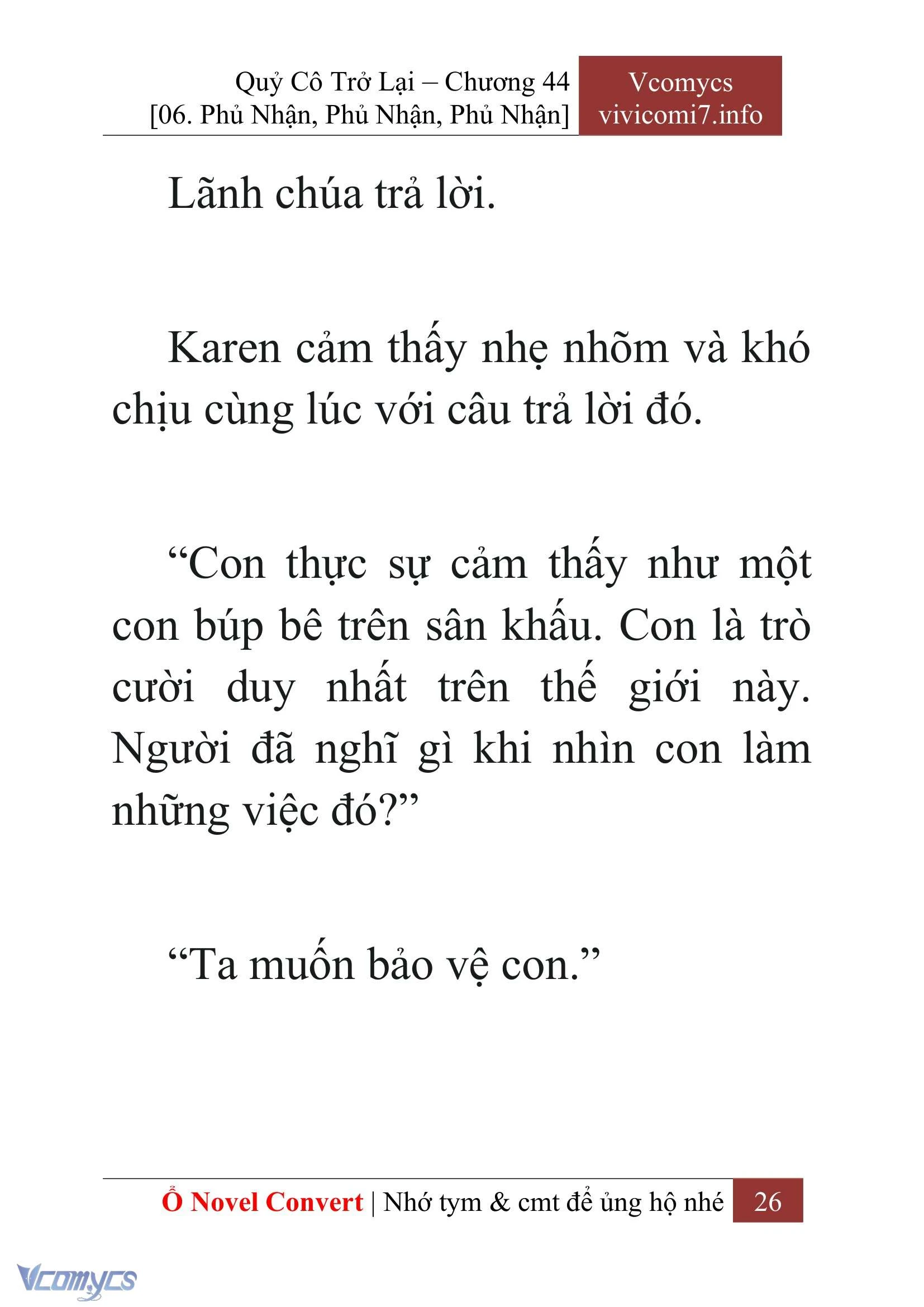 [Novel] Quý Cô Trở Lại Chapter  44 - 28