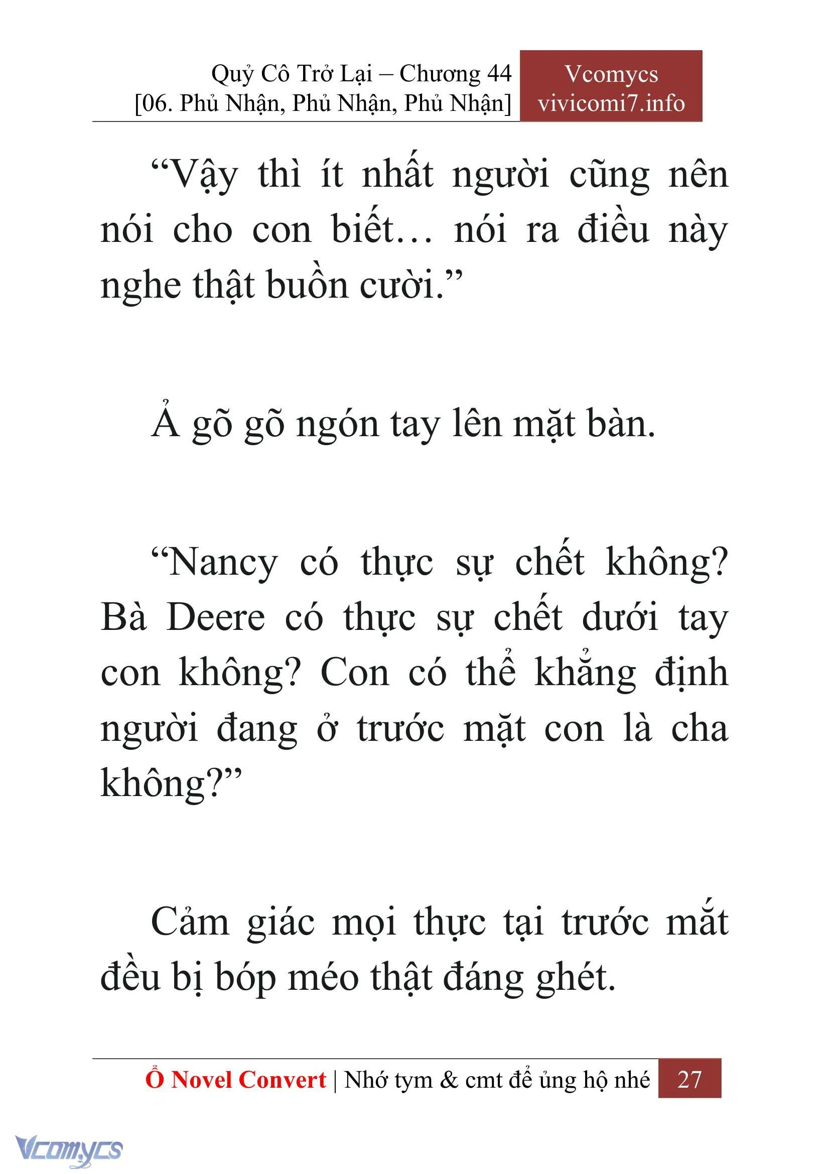 [Novel] Quý Cô Trở Lại Chapter  44 - 29