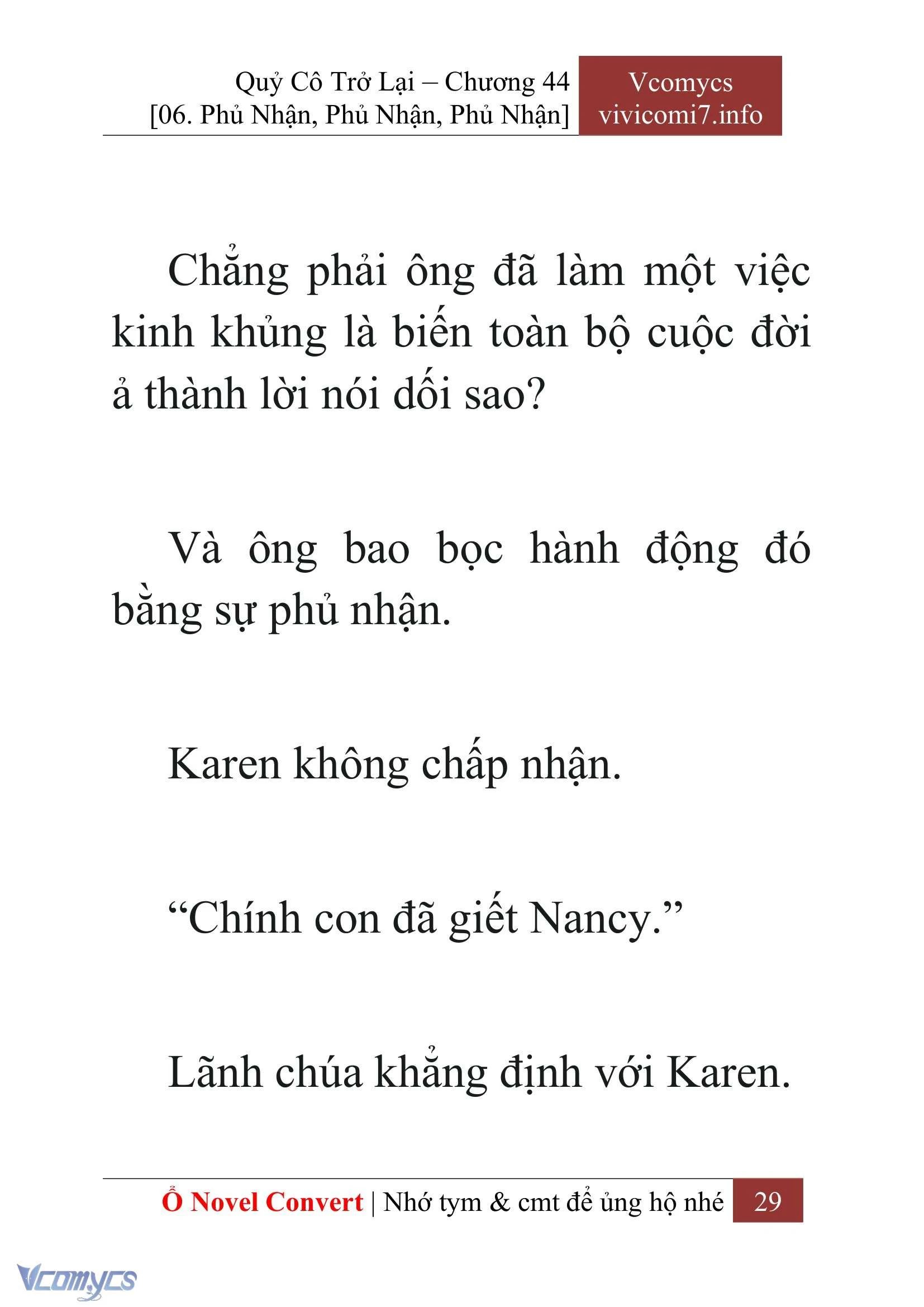 [Novel] Quý Cô Trở Lại Chapter  44 - 31