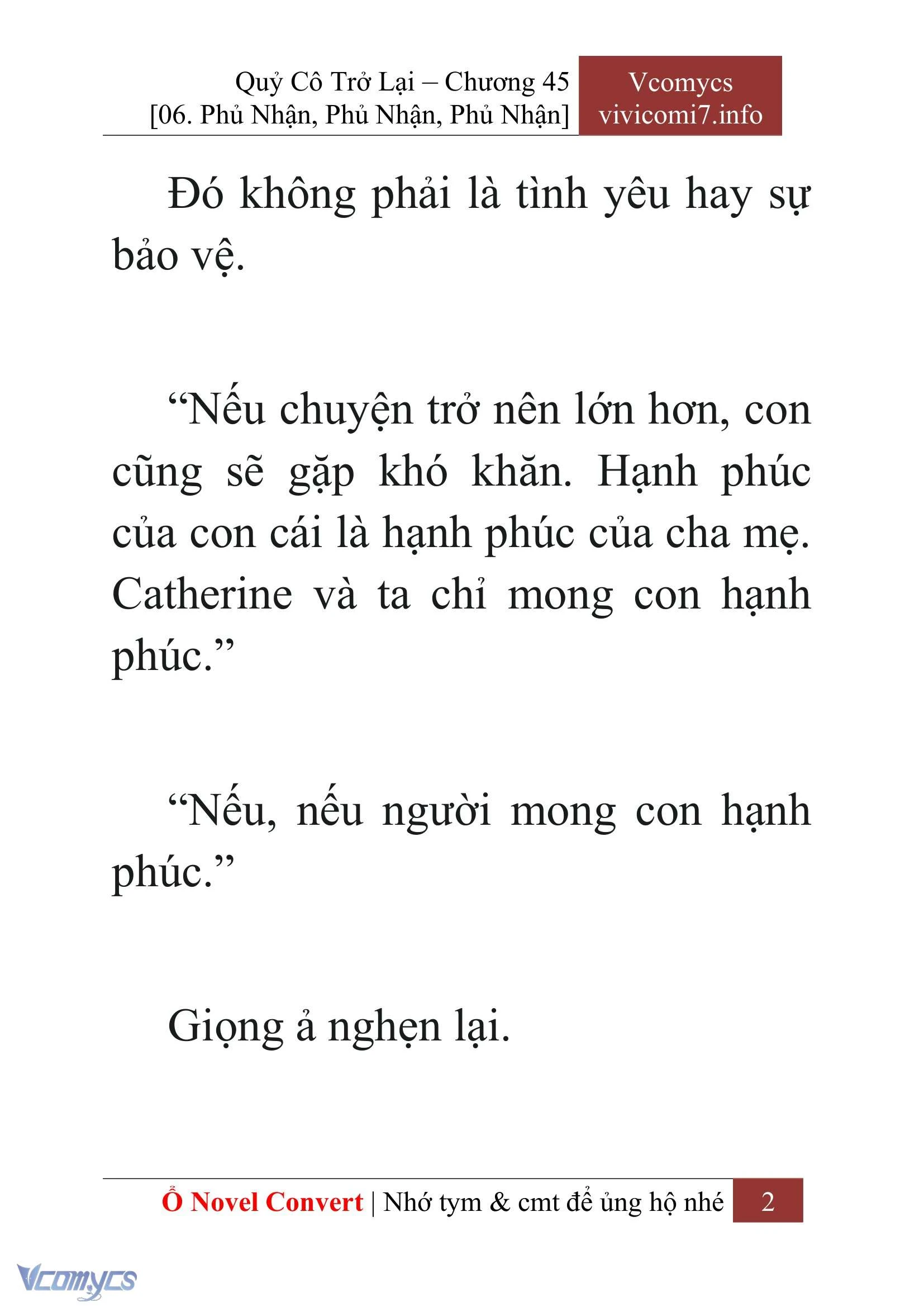 [Novel] Quý Cô Trở Lại Chapter  45 - 4