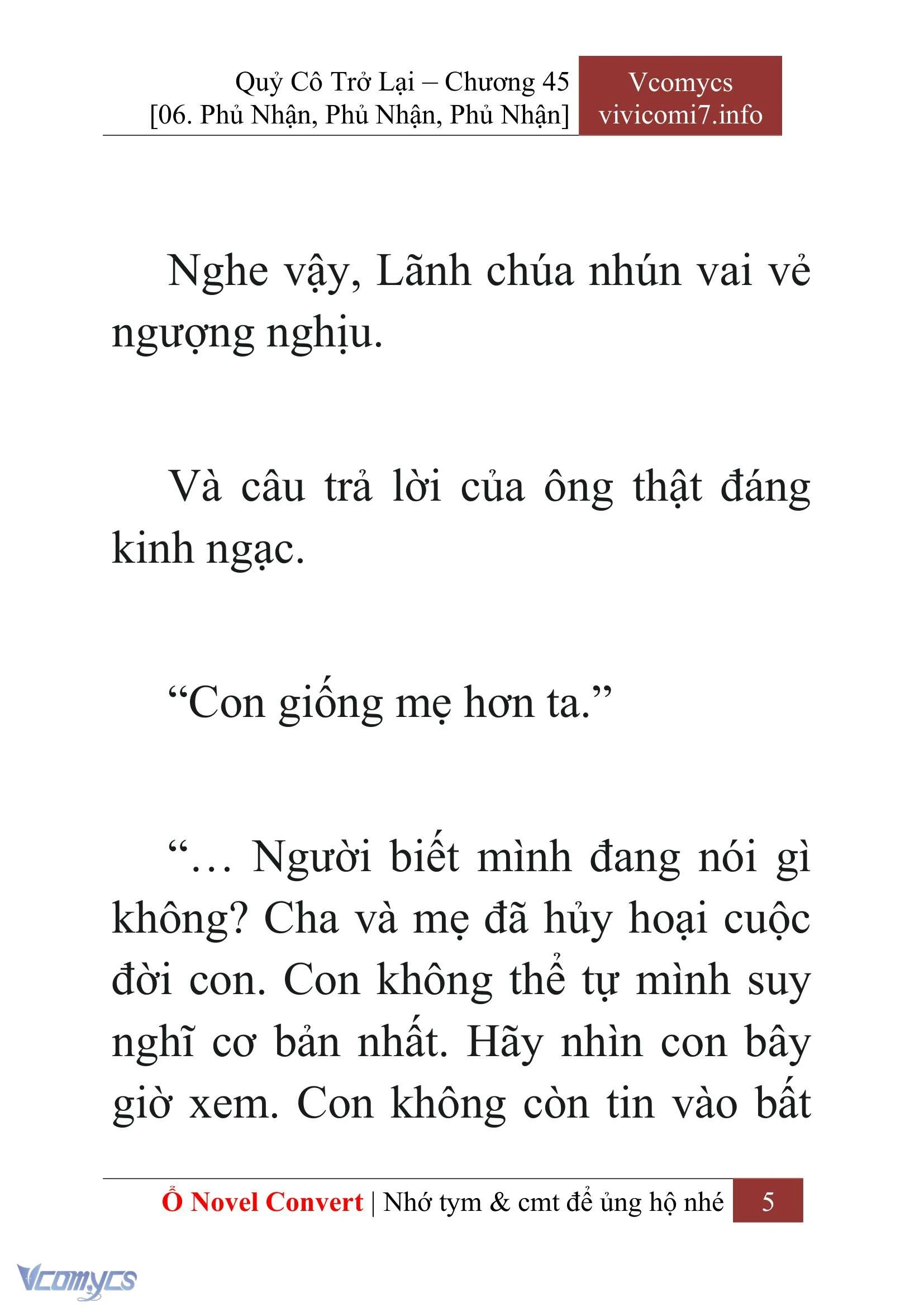 [Novel] Quý Cô Trở Lại Chapter  45 - 7