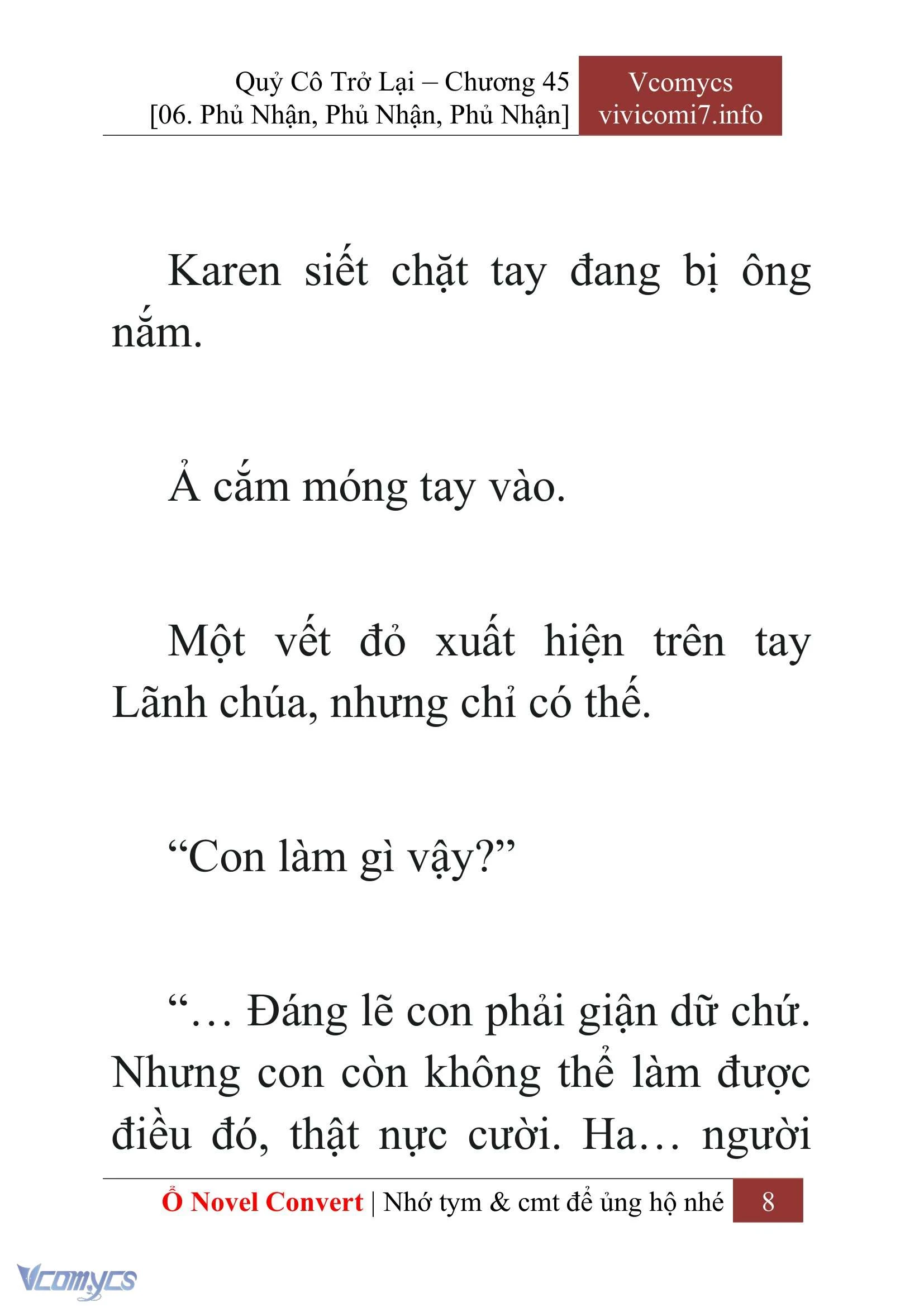[Novel] Quý Cô Trở Lại Chapter  45 - 10