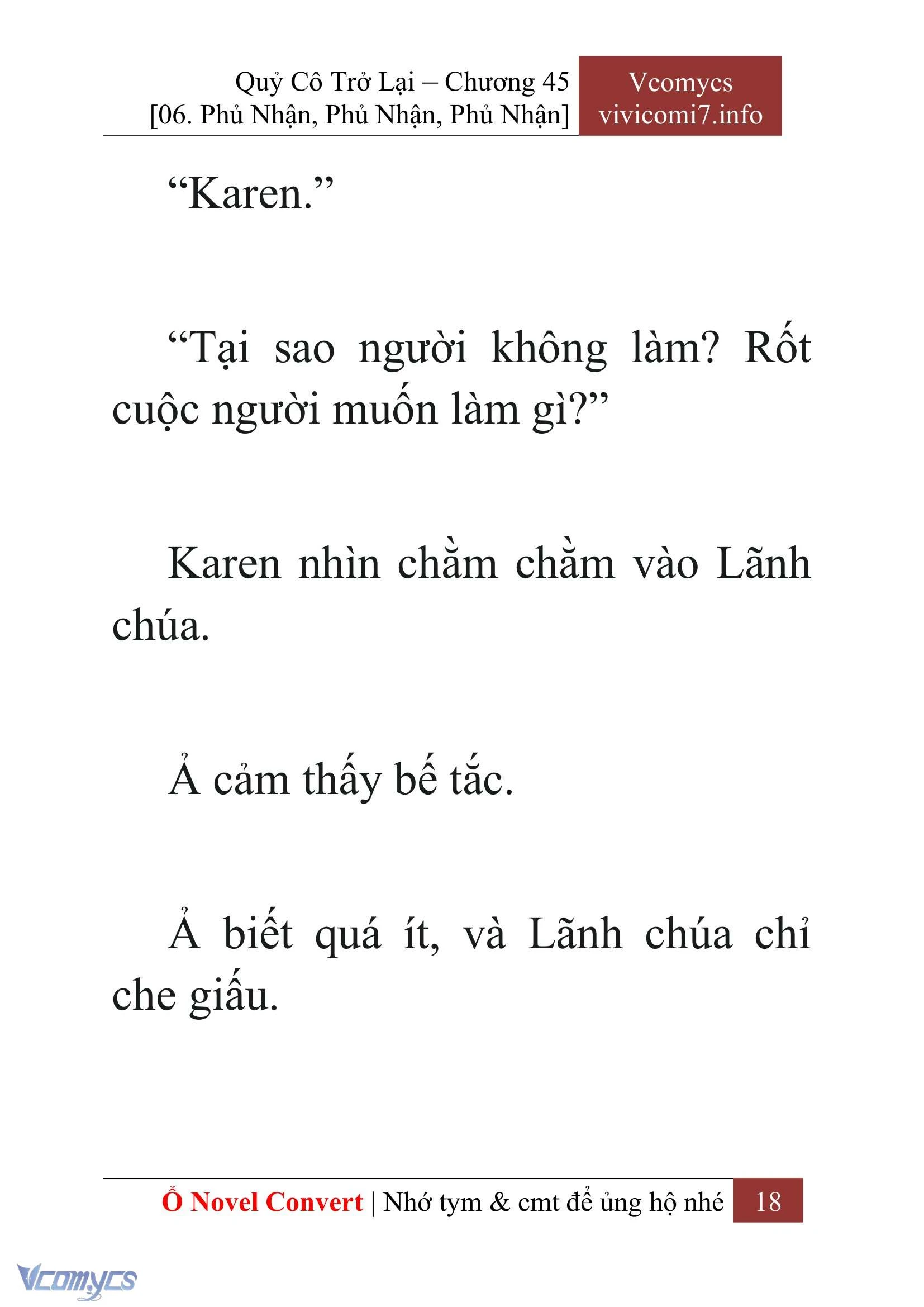 [Novel] Quý Cô Trở Lại Chapter  45 - 20