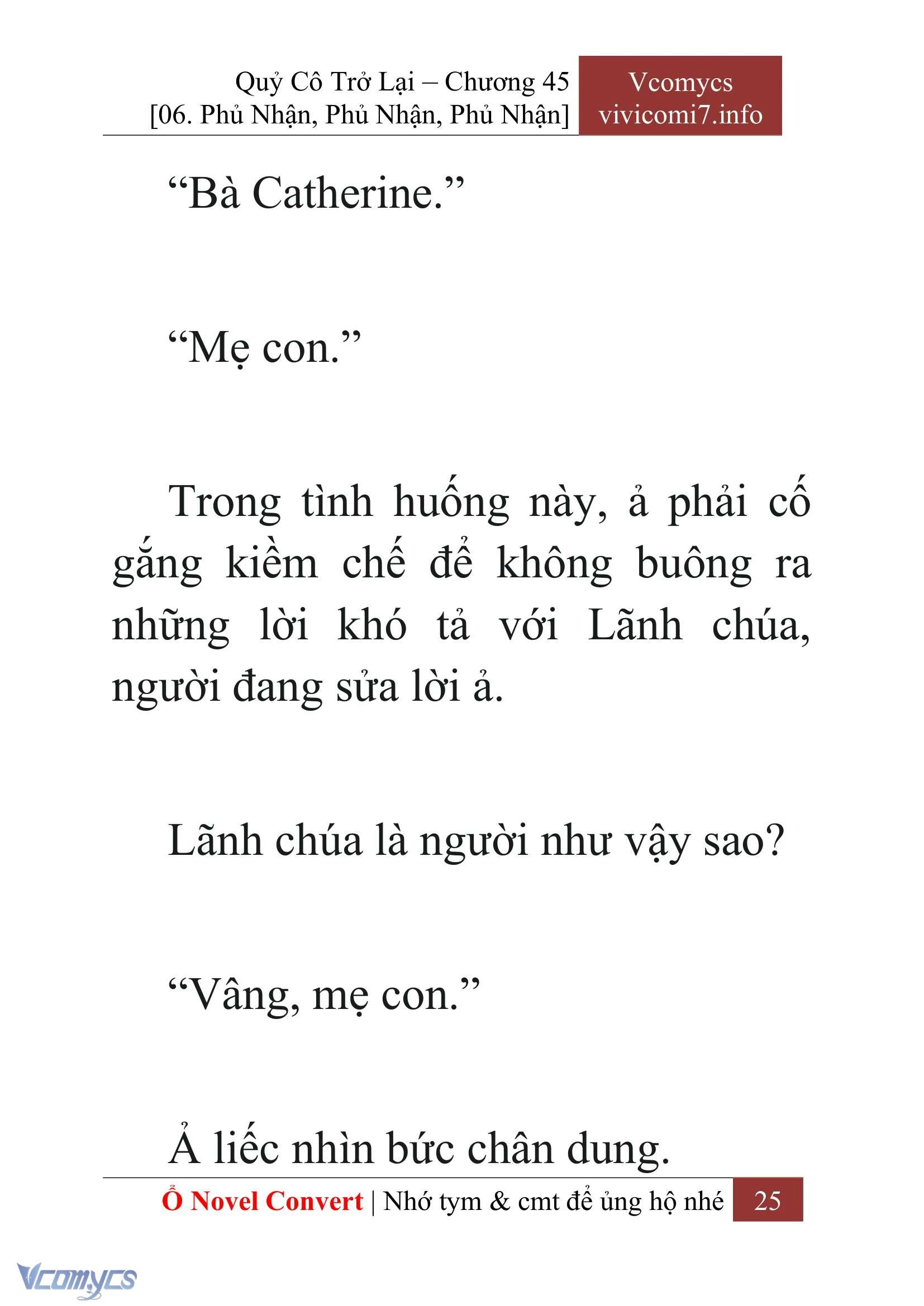 [Novel] Quý Cô Trở Lại Chapter  45 - 27