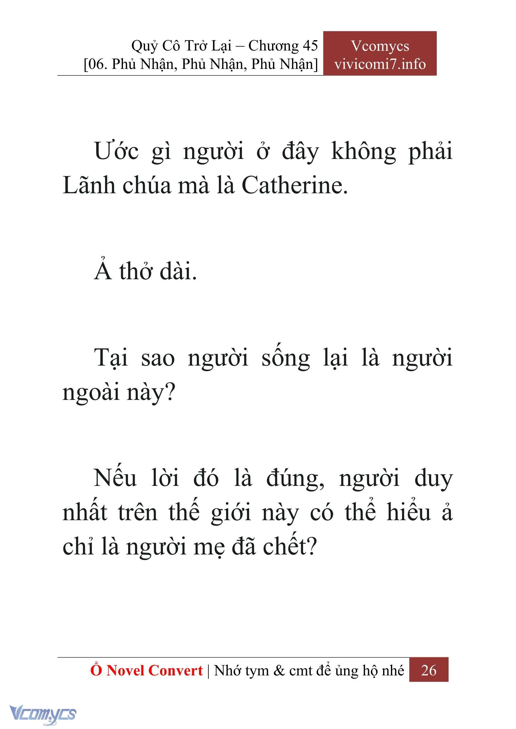 [Novel] Quý Cô Trở Lại Chapter  45 - 28