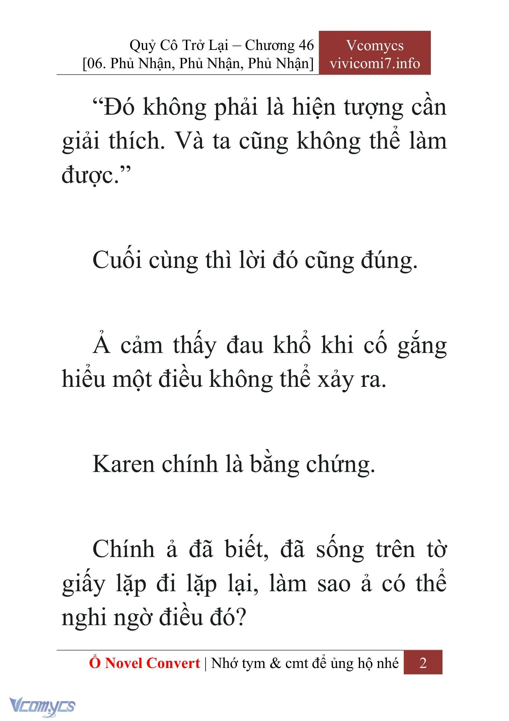 [Novel] Quý Cô Trở Lại Chapter  46 - 4