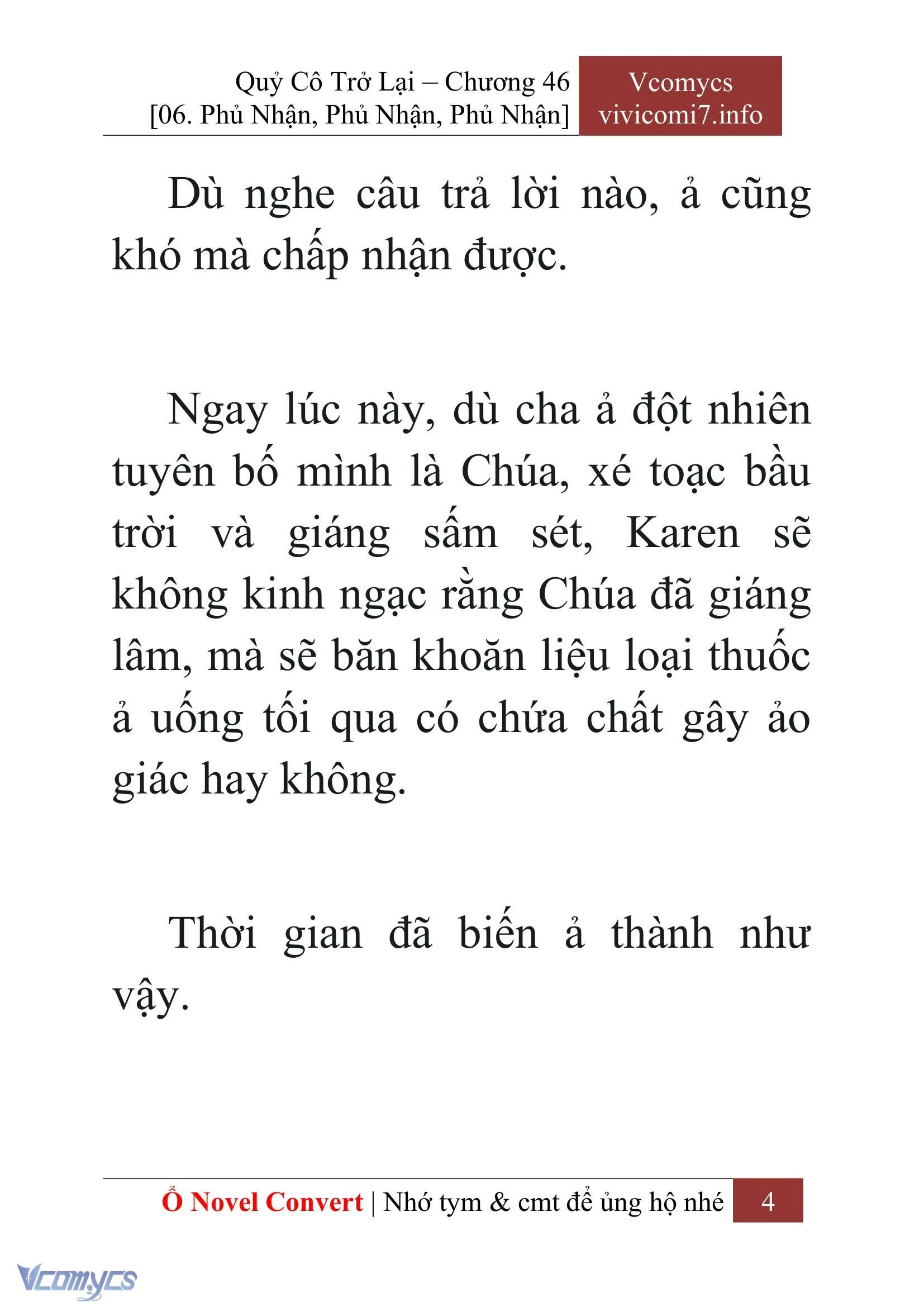 [Novel] Quý Cô Trở Lại Chapter  46 - 6