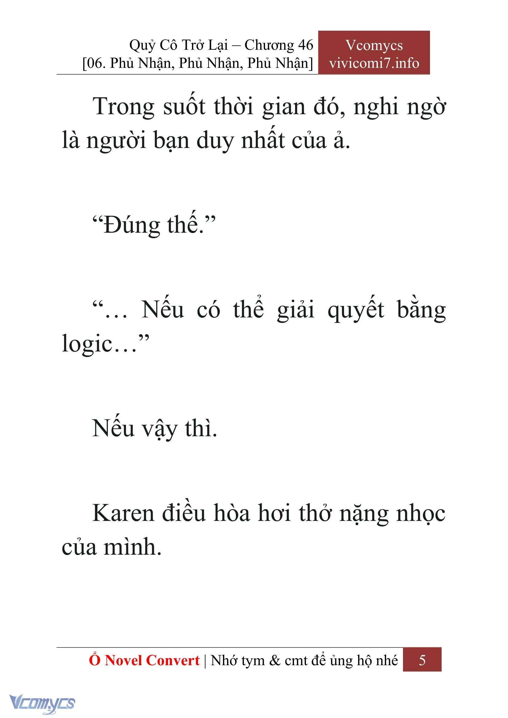 [Novel] Quý Cô Trở Lại Chapter  46 - 7
