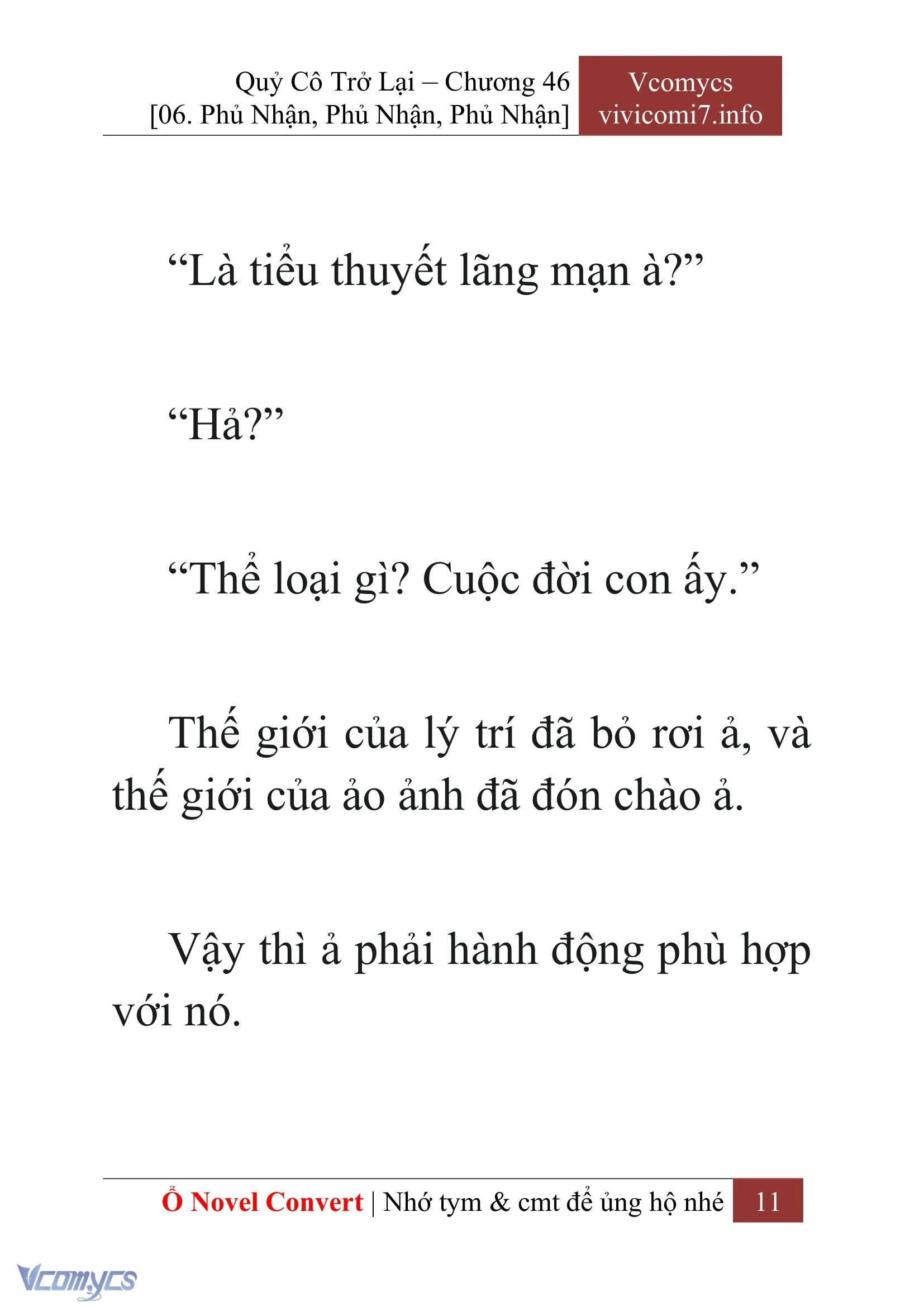 [Novel] Quý Cô Trở Lại Chapter  46 - 13
