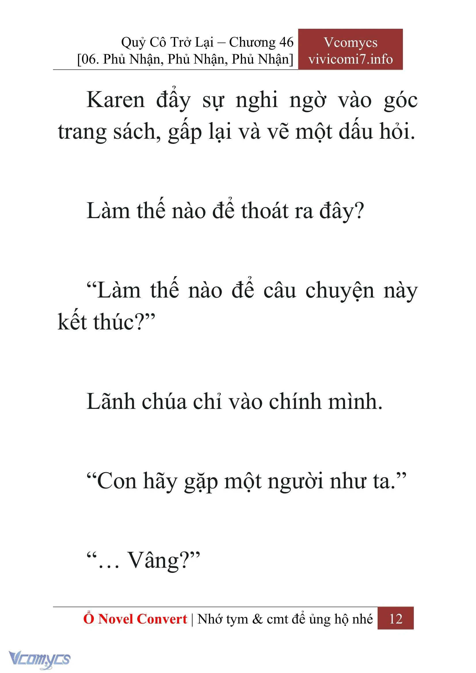 [Novel] Quý Cô Trở Lại Chapter  46 - 14