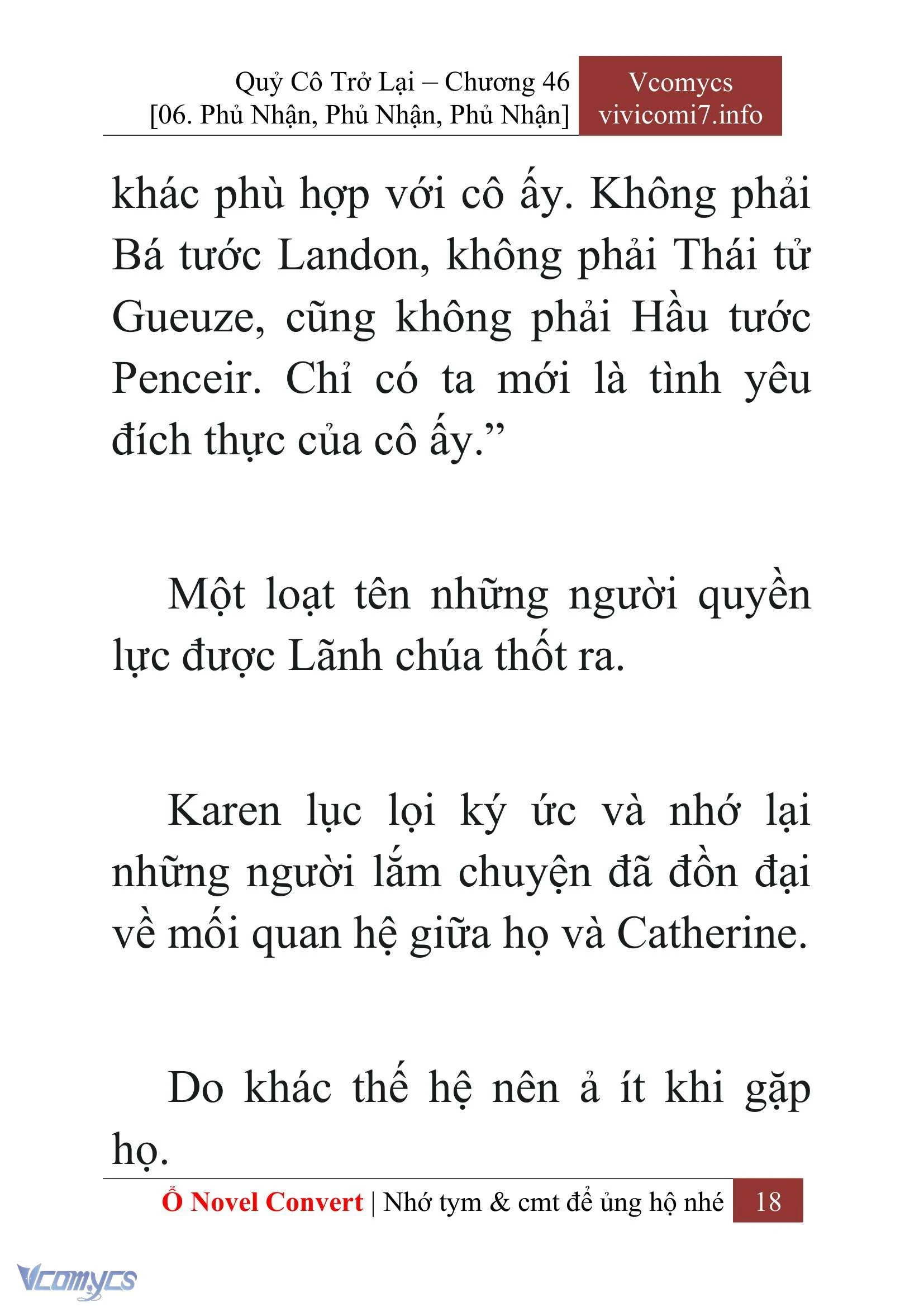 [Novel] Quý Cô Trở Lại Chapter  46 - 20
