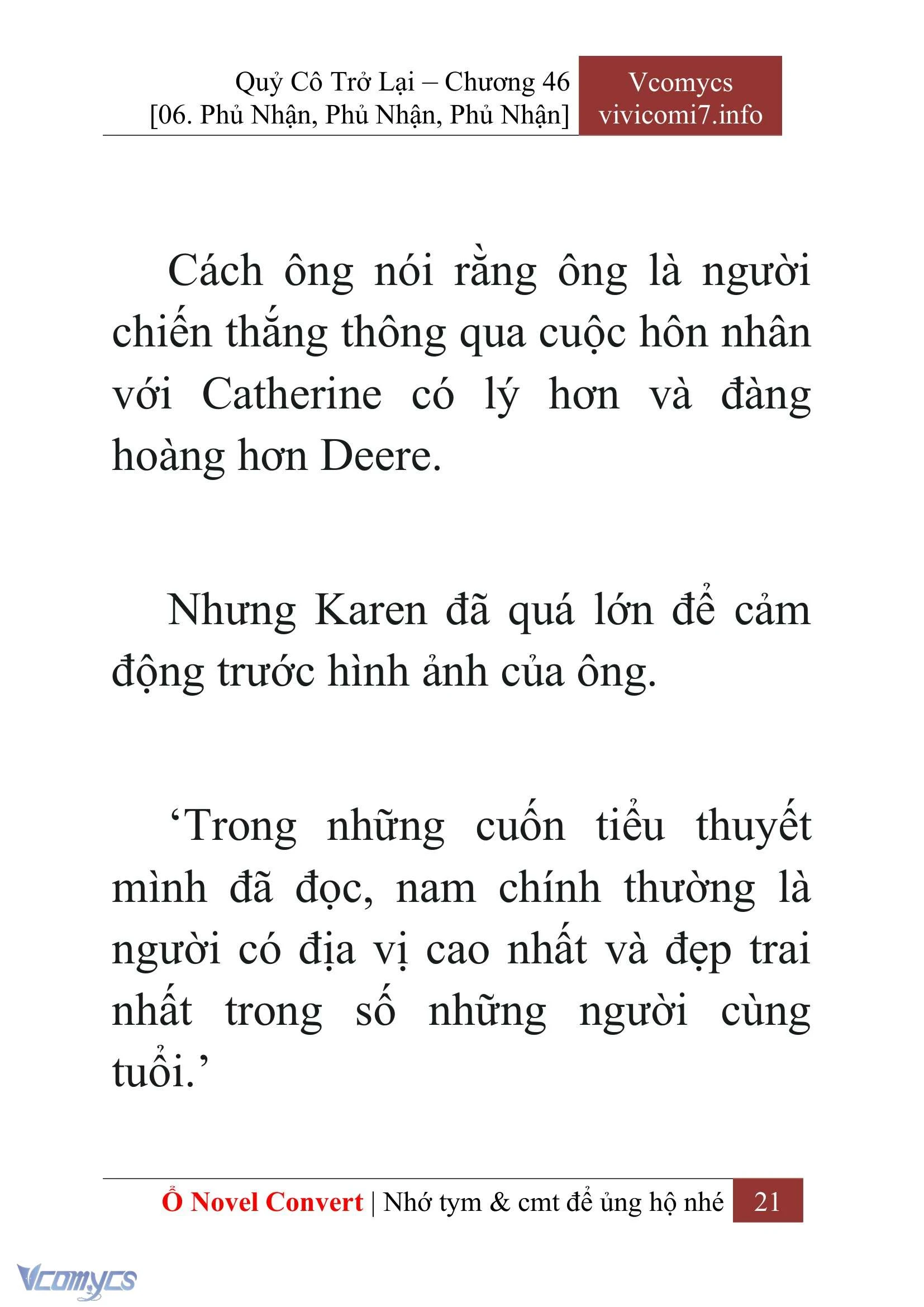 [Novel] Quý Cô Trở Lại Chapter  46 - 23