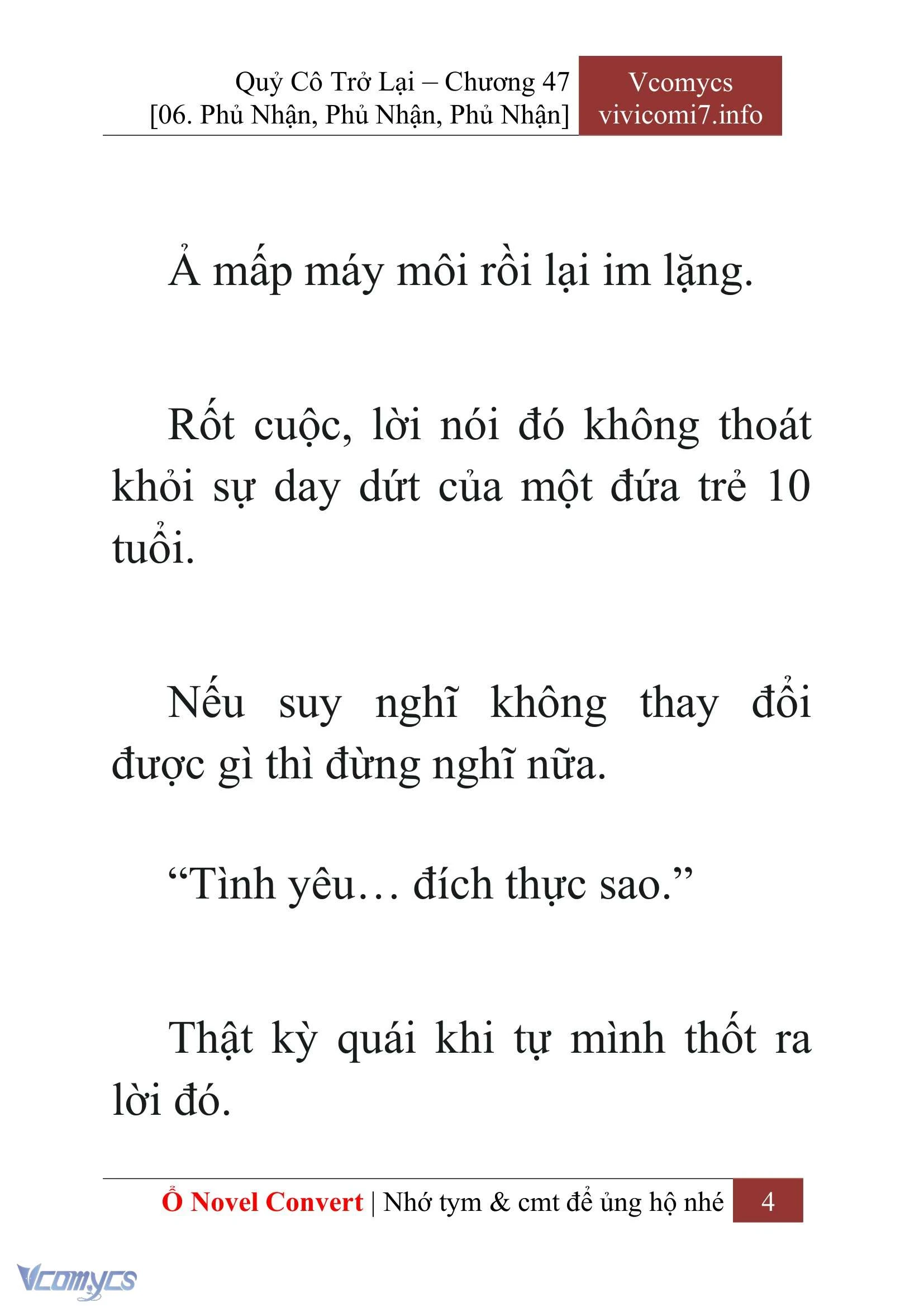 [Novel] Quý Cô Trở Lại Chapter  47 - 6
