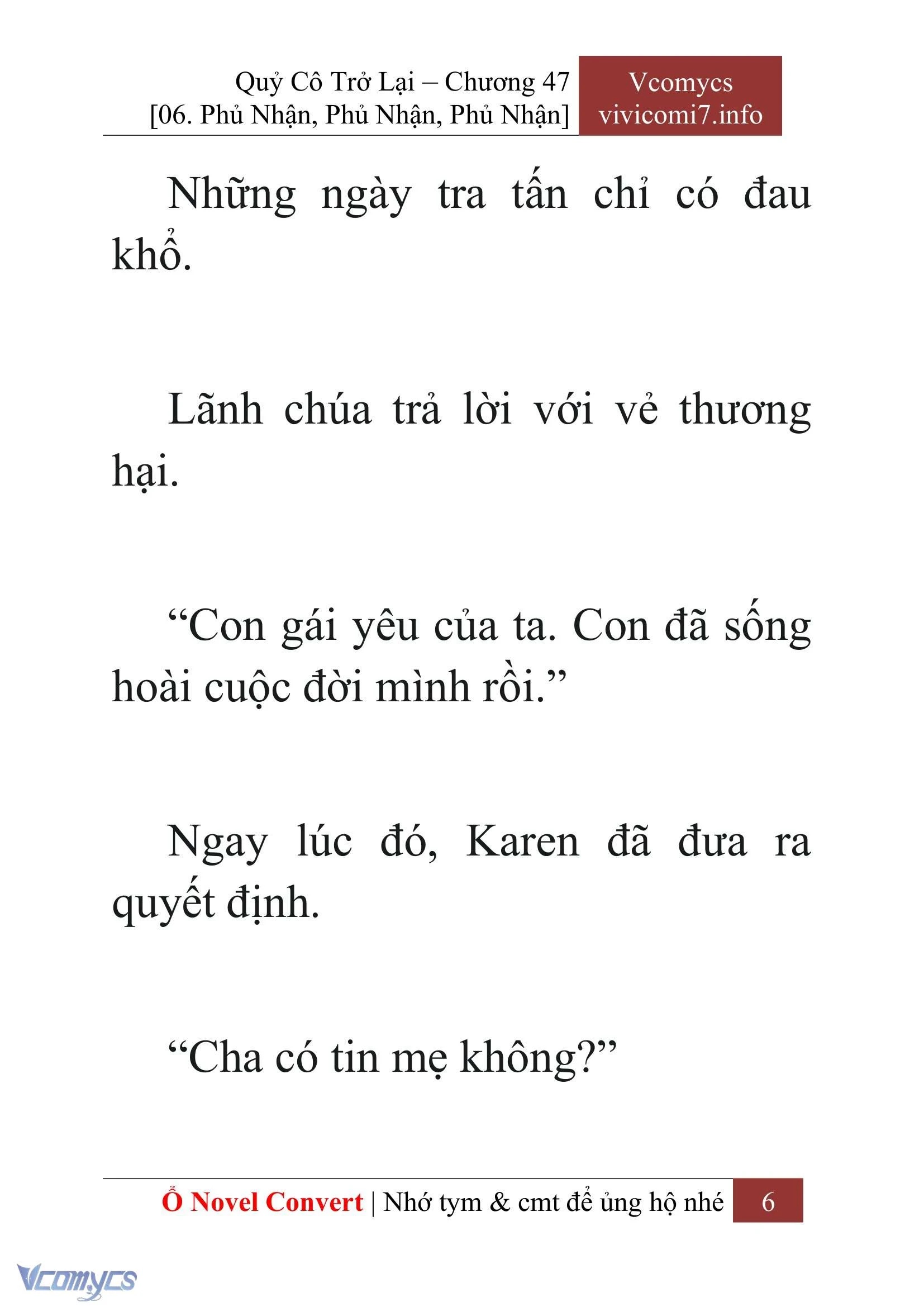 [Novel] Quý Cô Trở Lại Chapter  47 - 8