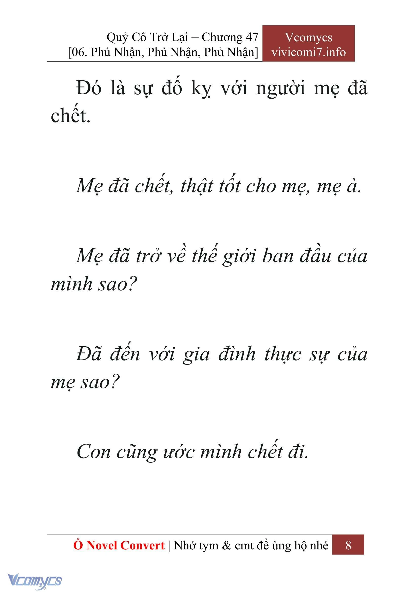[Novel] Quý Cô Trở Lại Chapter  47 - 10