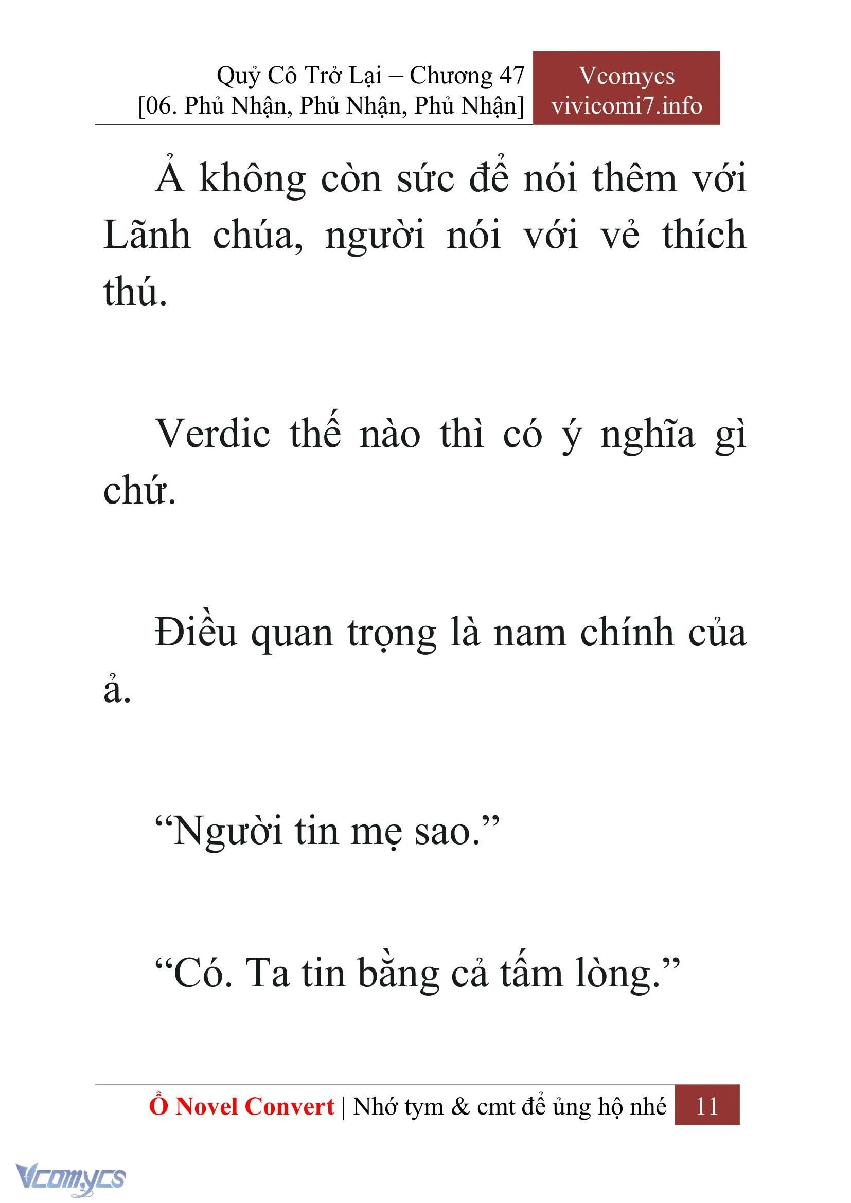[Novel] Quý Cô Trở Lại Chapter  47 - 13