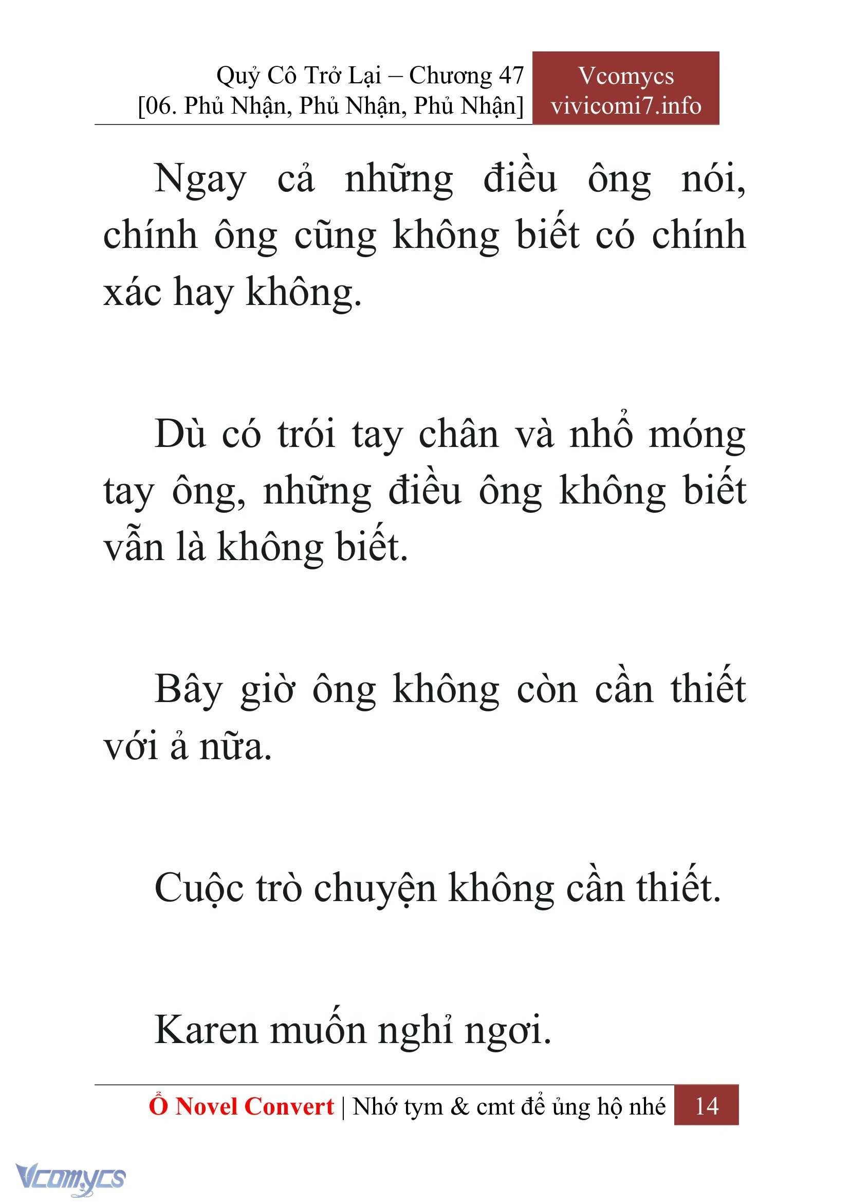 [Novel] Quý Cô Trở Lại Chapter  47 - 16