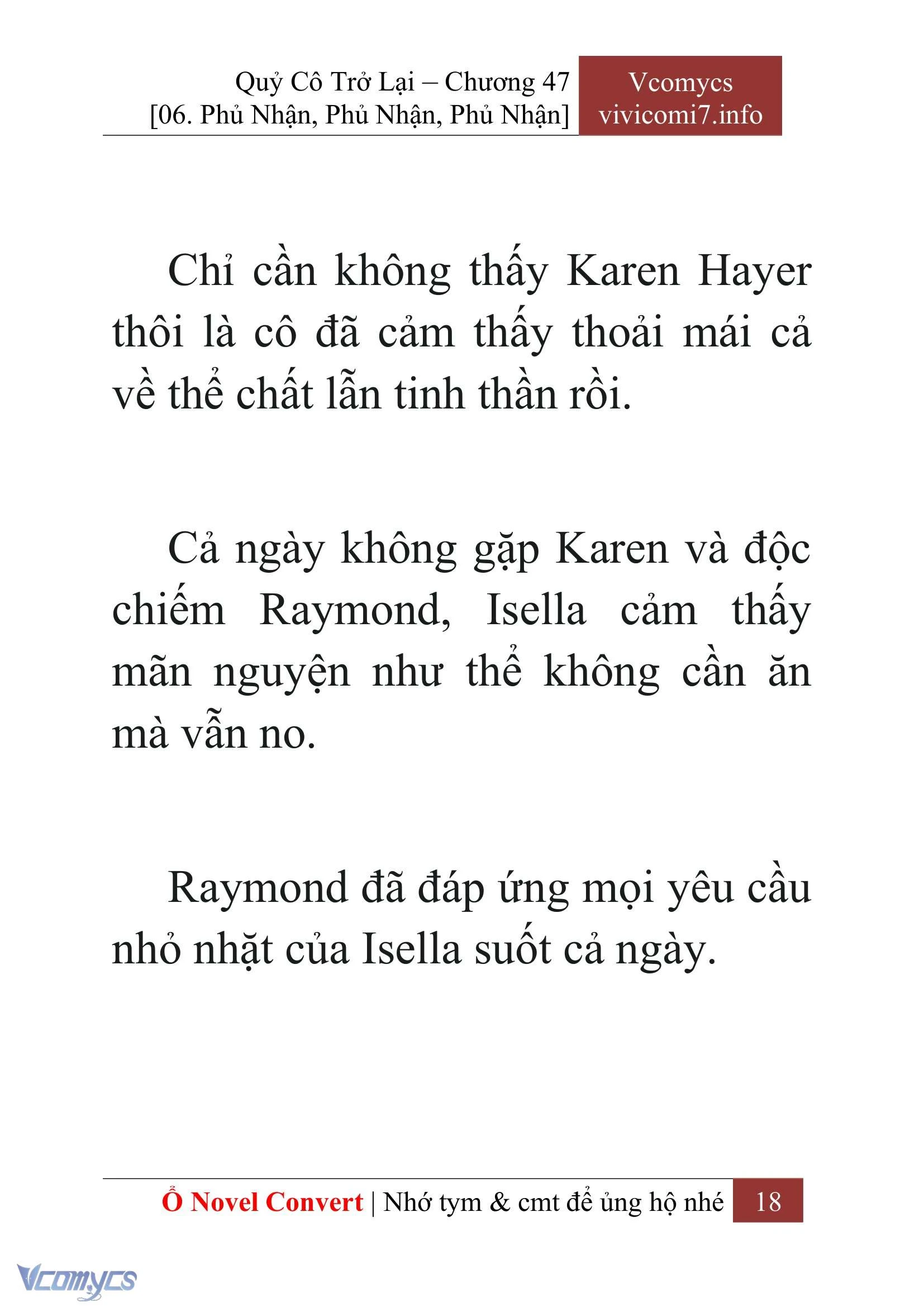 [Novel] Quý Cô Trở Lại Chapter  47 - 20