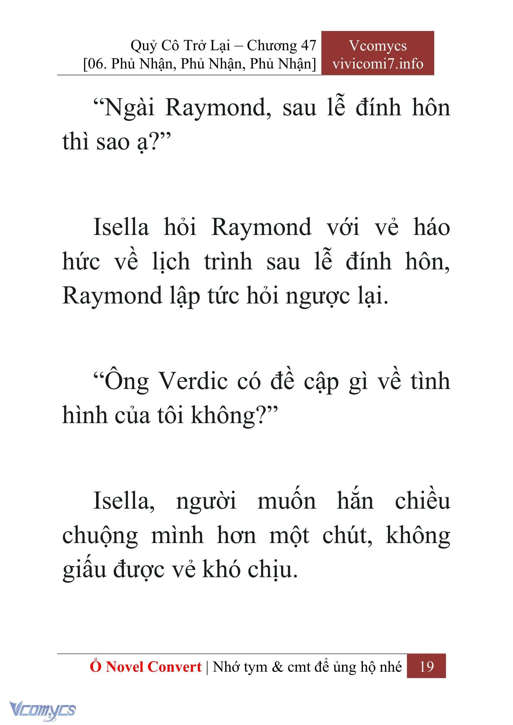 [Novel] Quý Cô Trở Lại Chapter  47 - 21