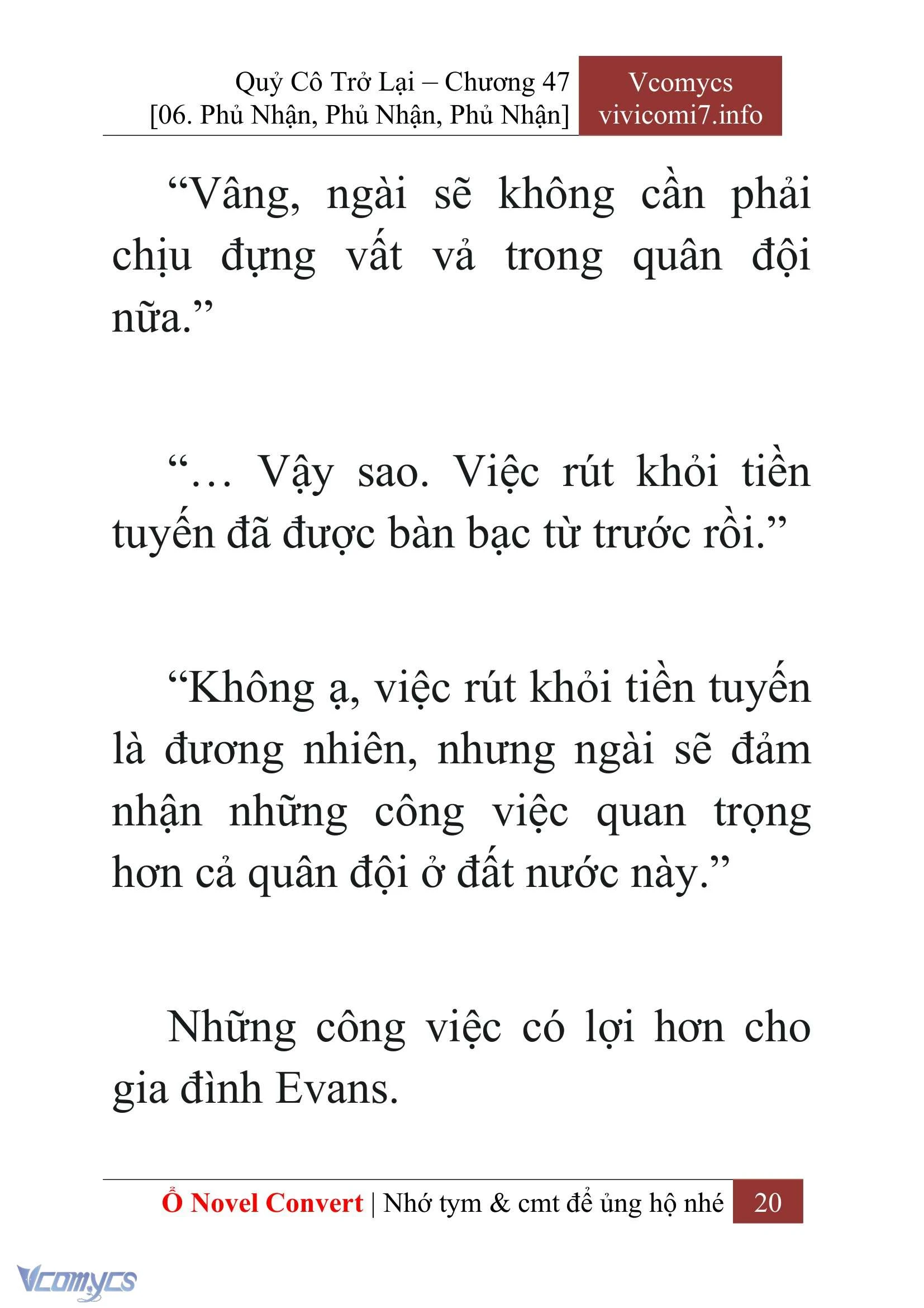 [Novel] Quý Cô Trở Lại Chapter  47 - 22