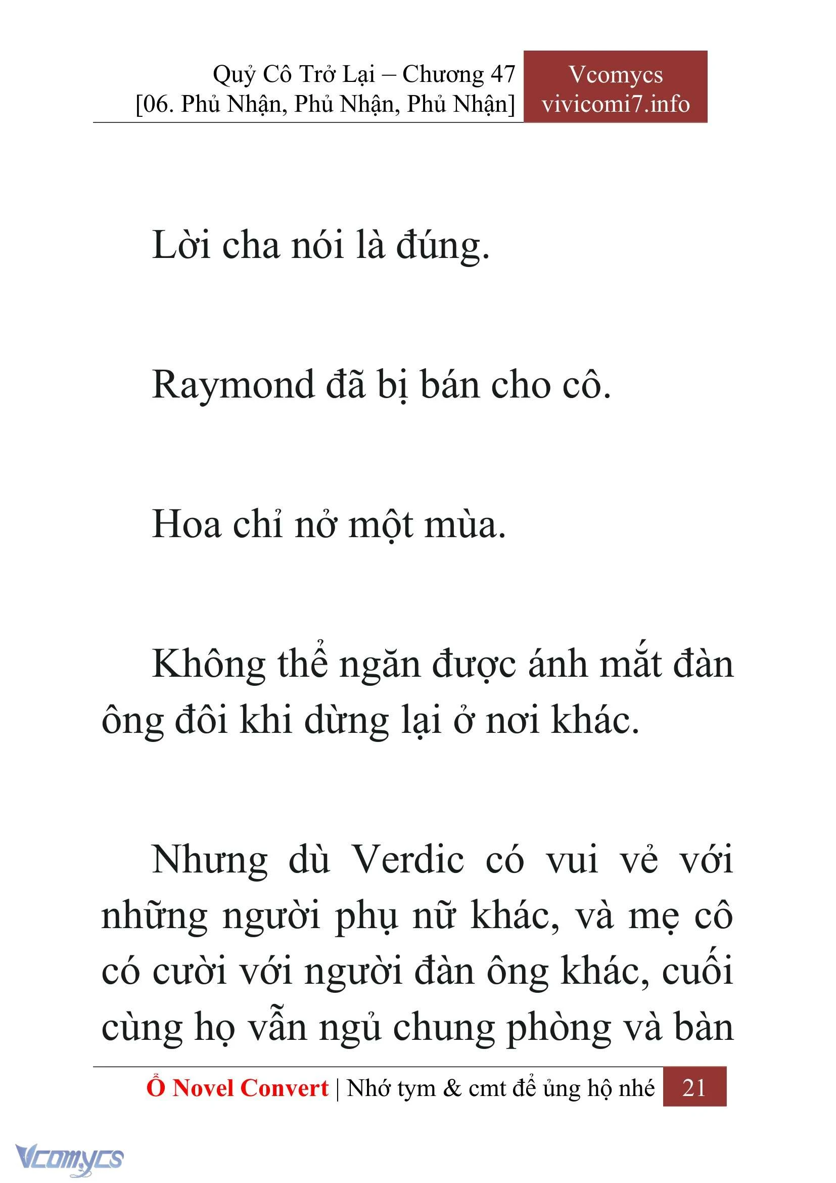 [Novel] Quý Cô Trở Lại Chapter  47 - 23