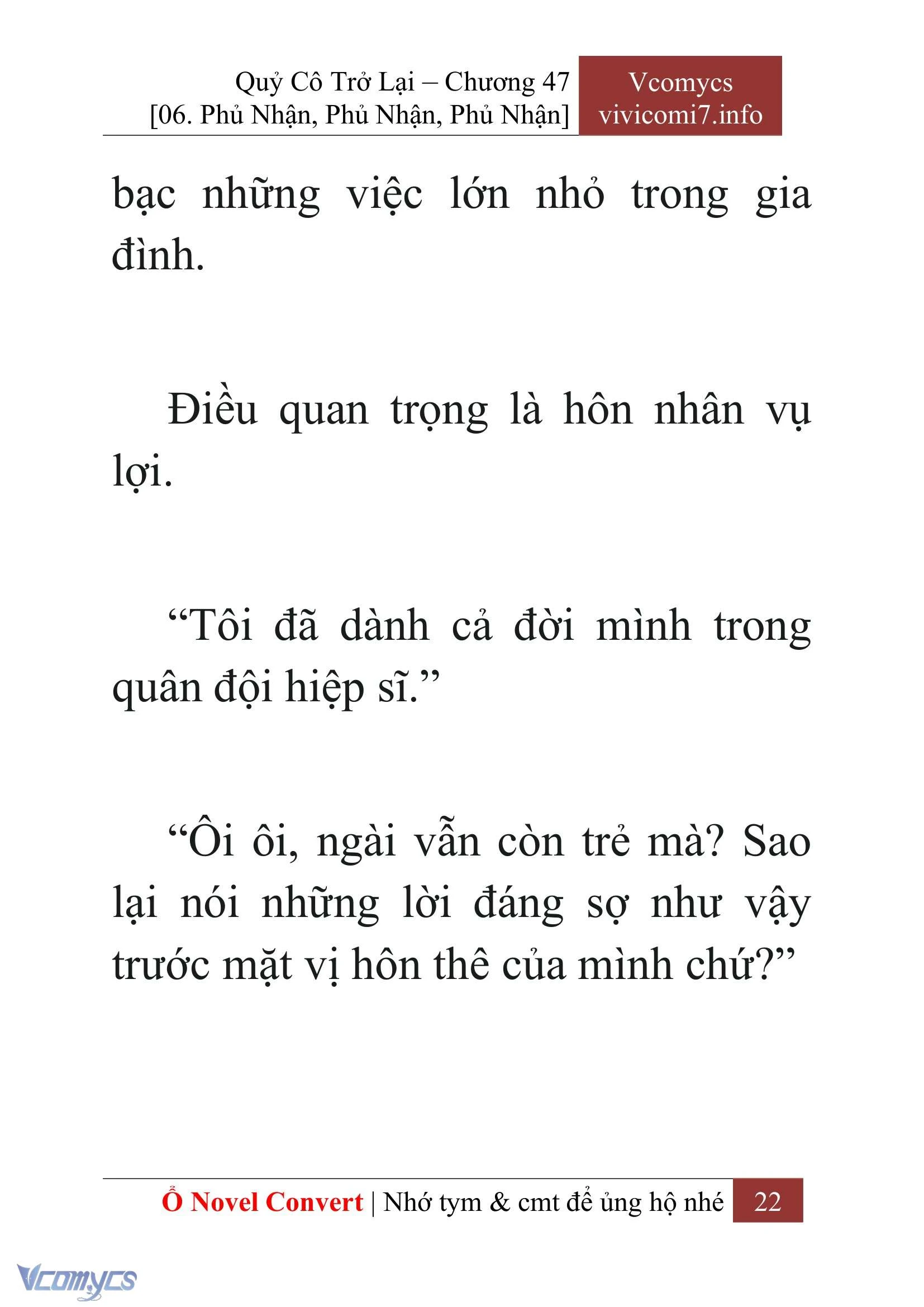 [Novel] Quý Cô Trở Lại Chapter  47 - 24