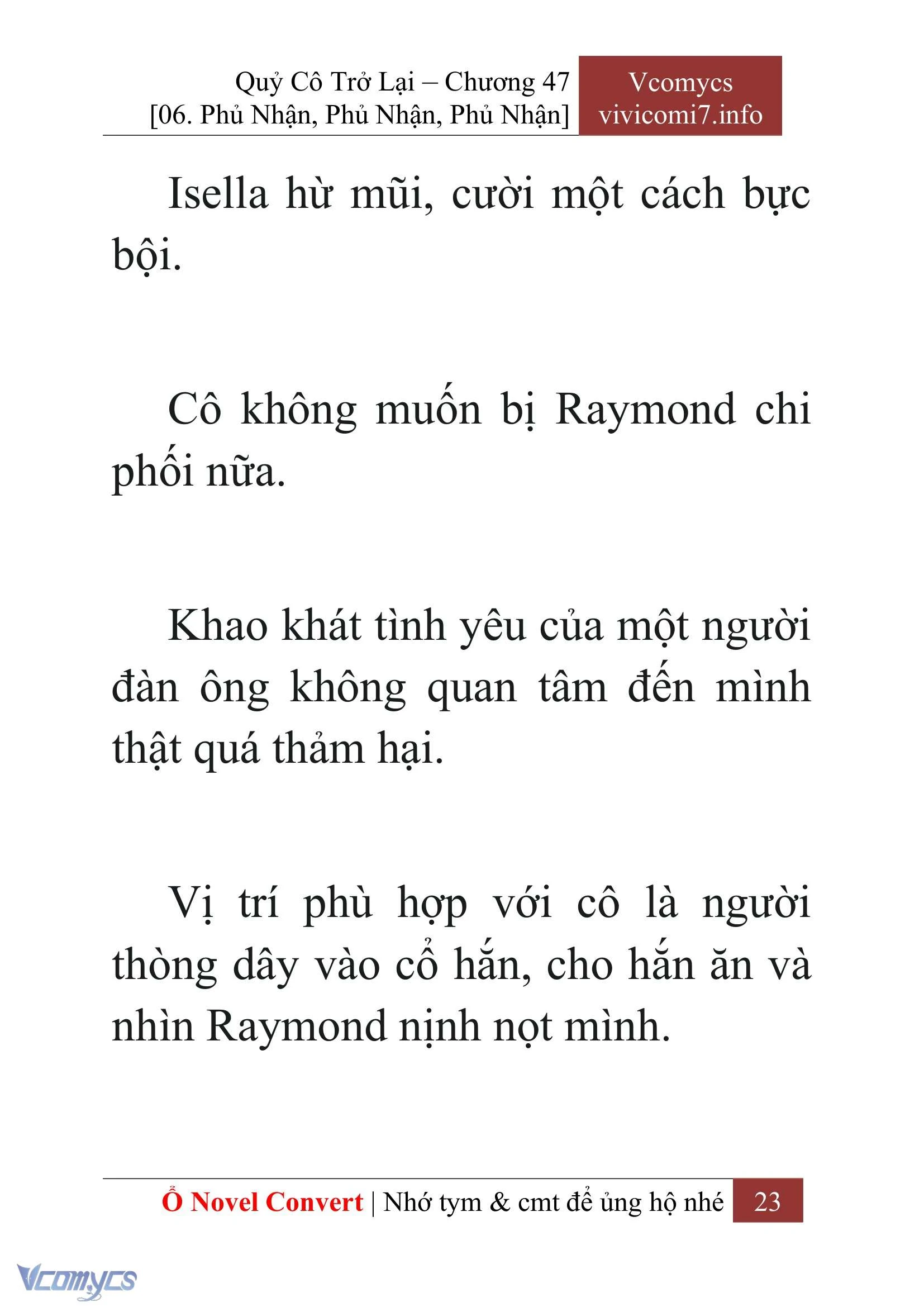 [Novel] Quý Cô Trở Lại Chapter  47 - 25