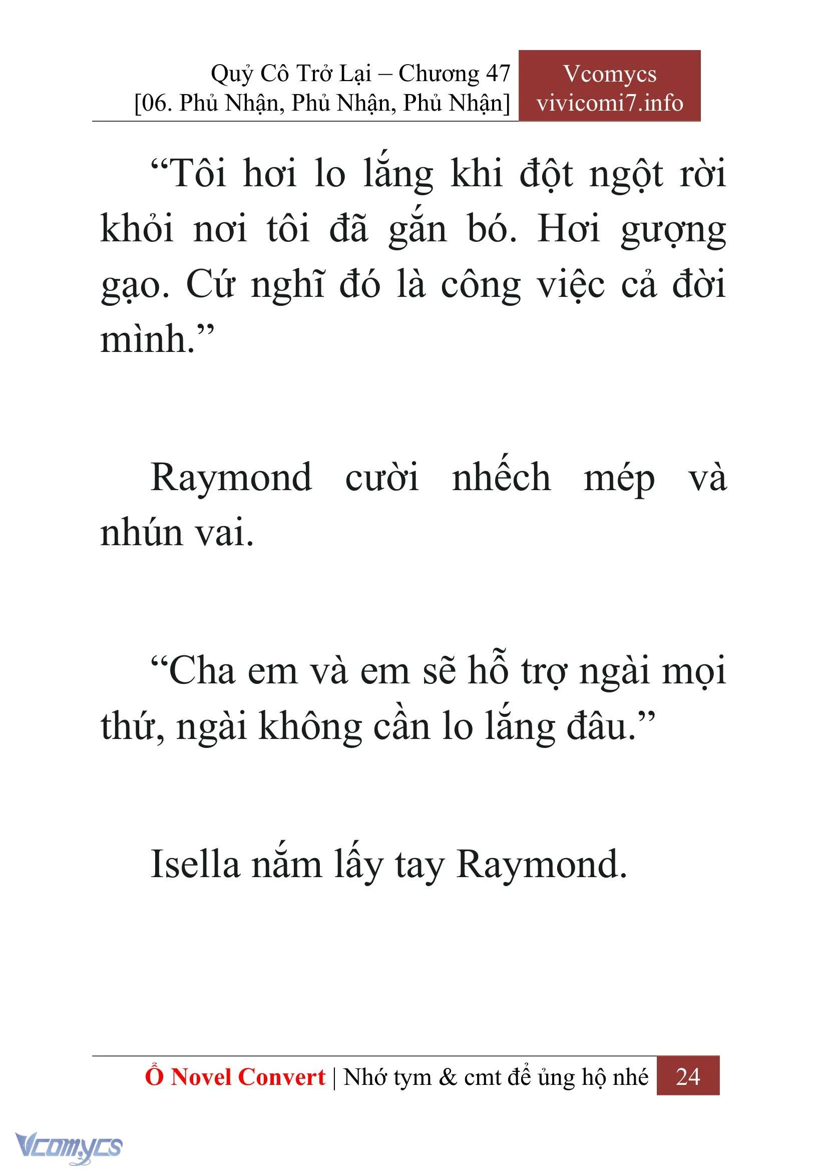 [Novel] Quý Cô Trở Lại Chapter  47 - 26