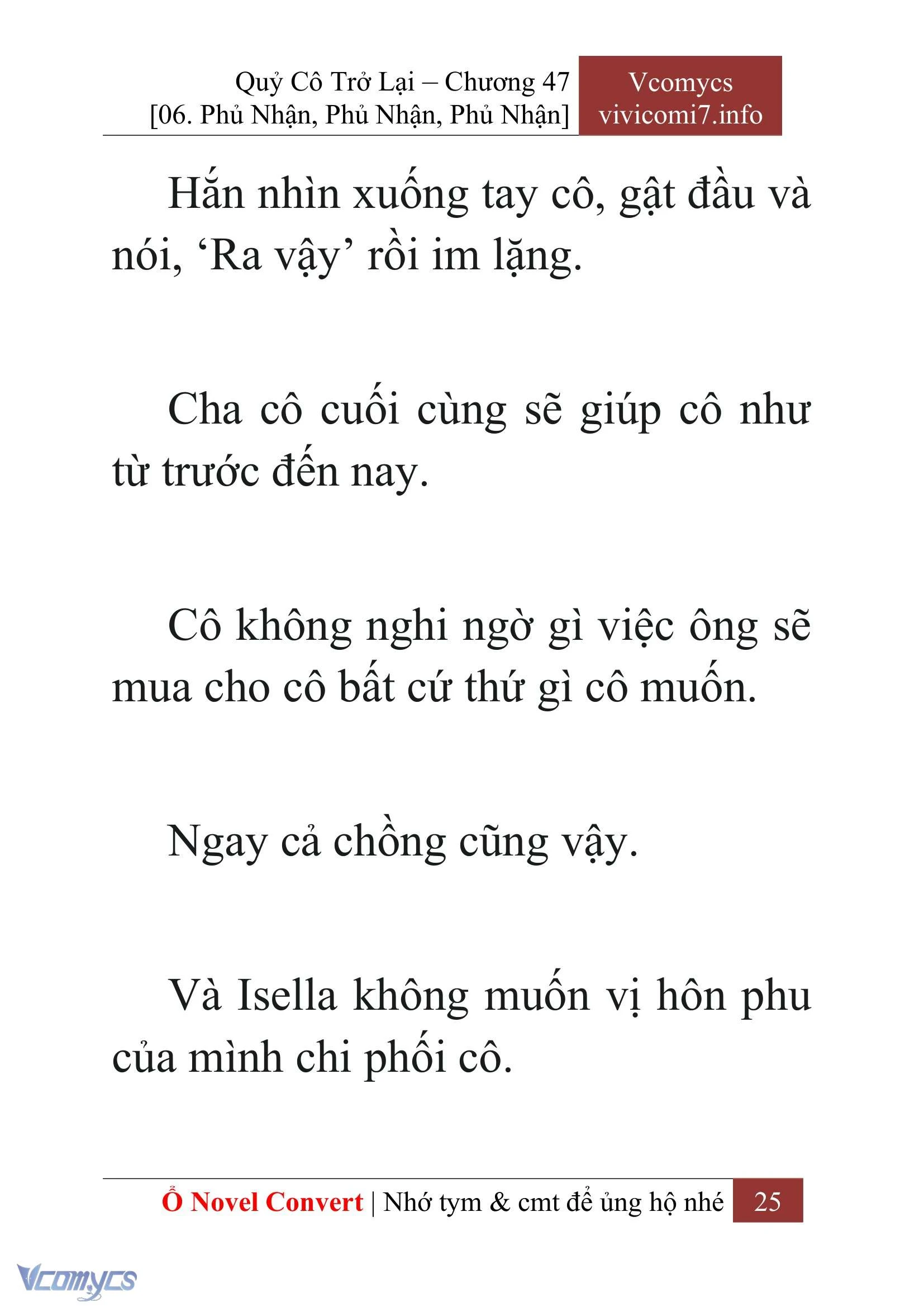 [Novel] Quý Cô Trở Lại Chapter  47 - 27
