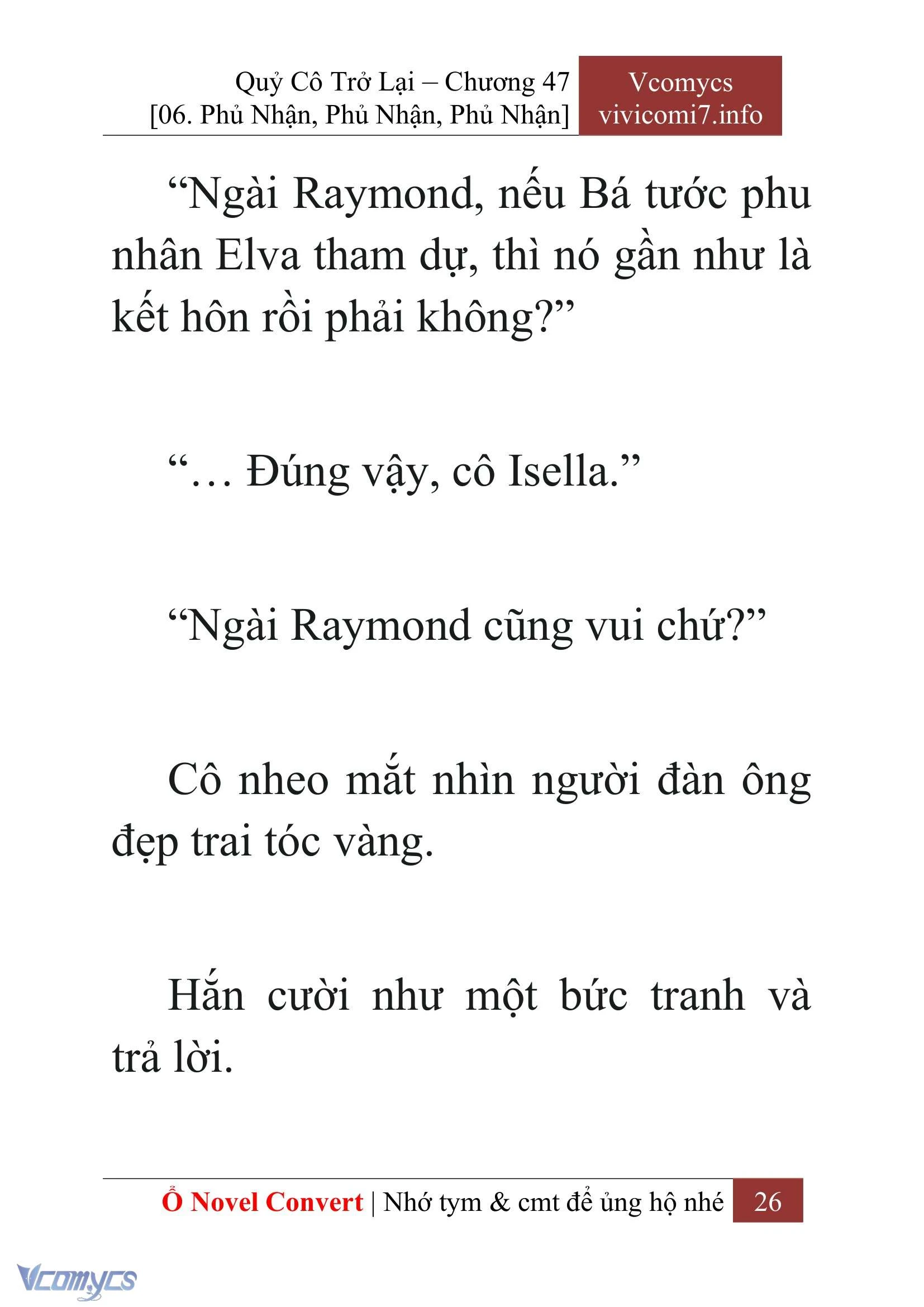 [Novel] Quý Cô Trở Lại Chapter  47 - 28