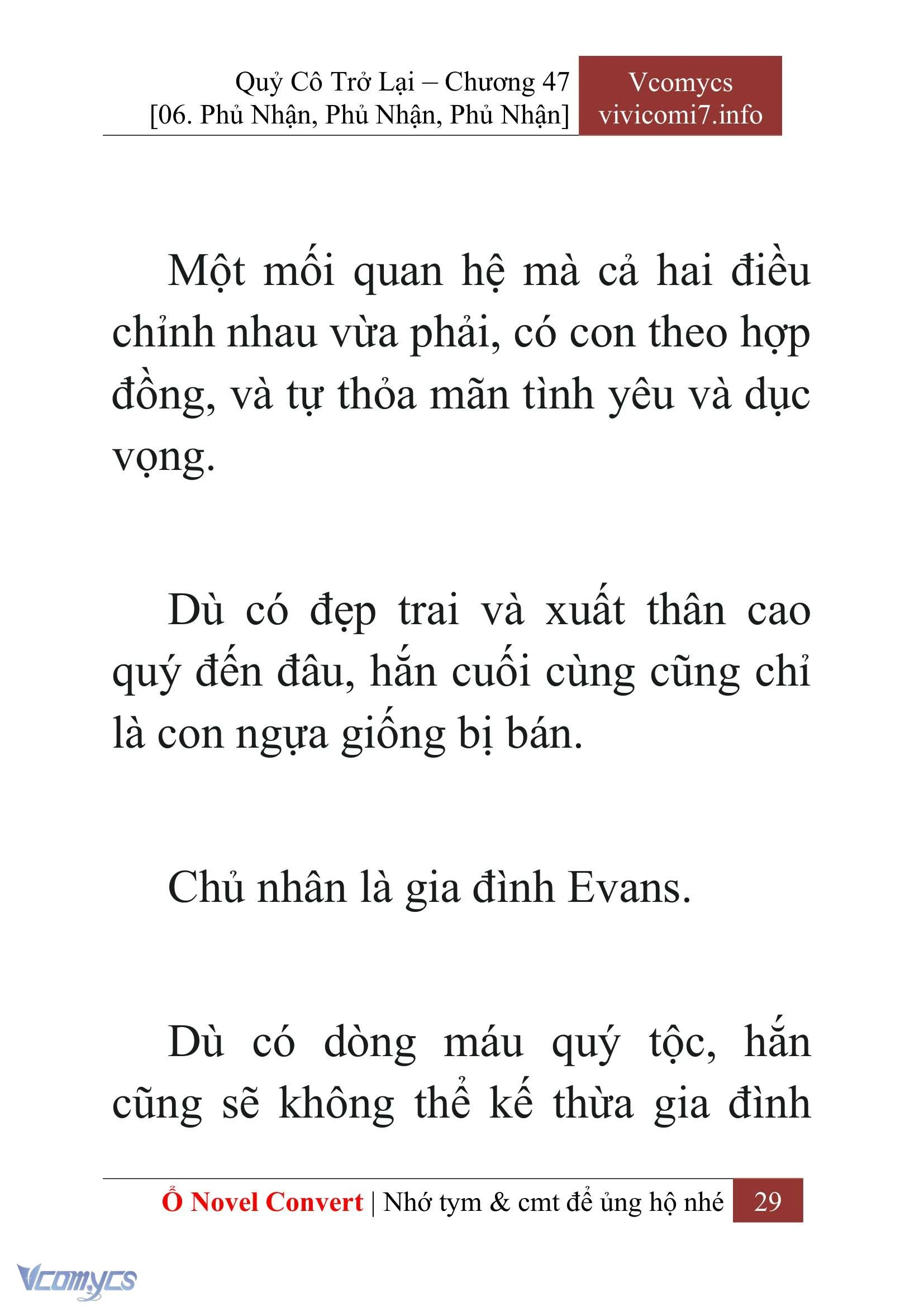 [Novel] Quý Cô Trở Lại Chapter  47 - 31