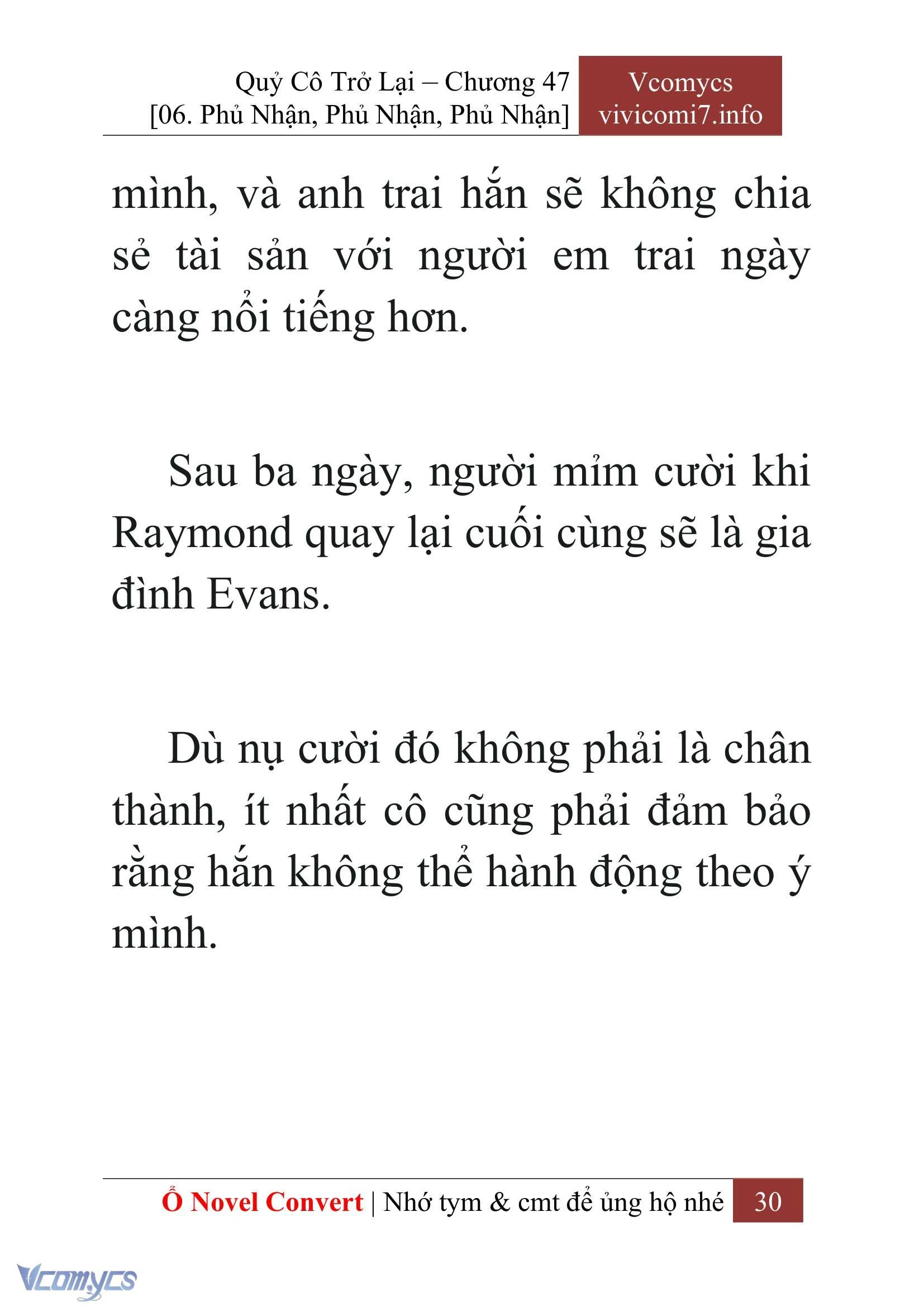 [Novel] Quý Cô Trở Lại Chapter  47 - 32