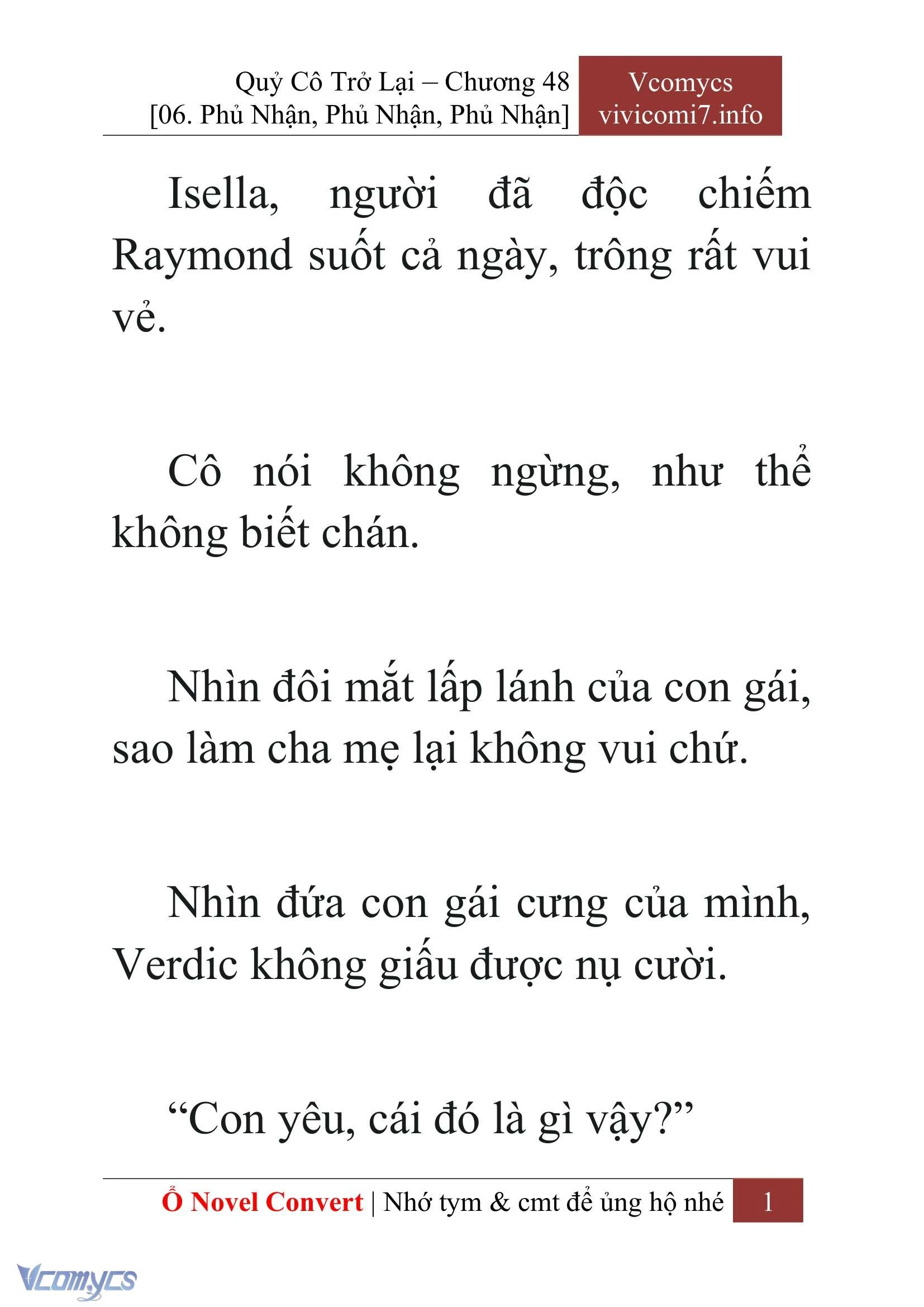 [Novel] Quý Cô Trở Lại Chapter  48 - 3