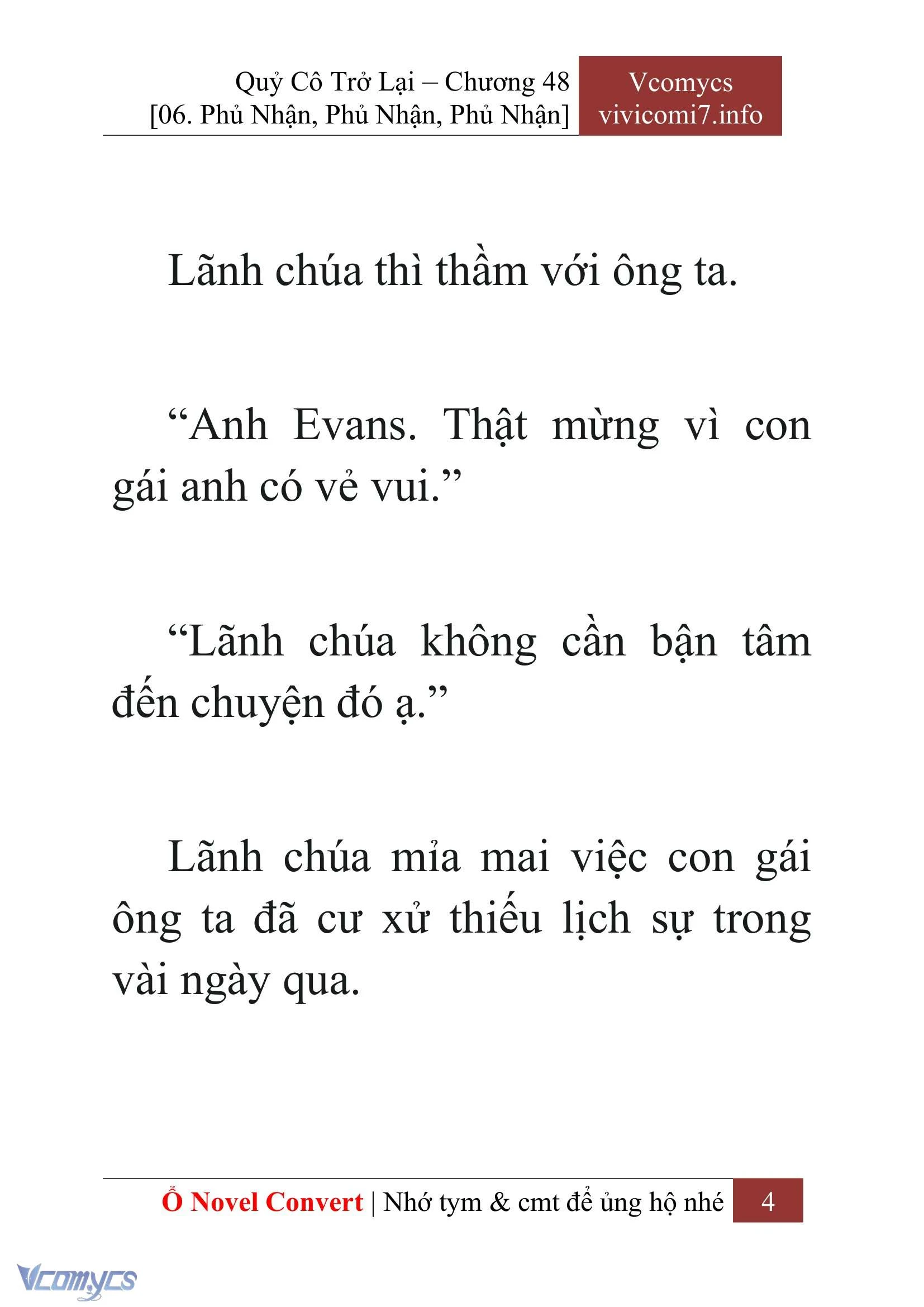 [Novel] Quý Cô Trở Lại Chapter  48 - 6