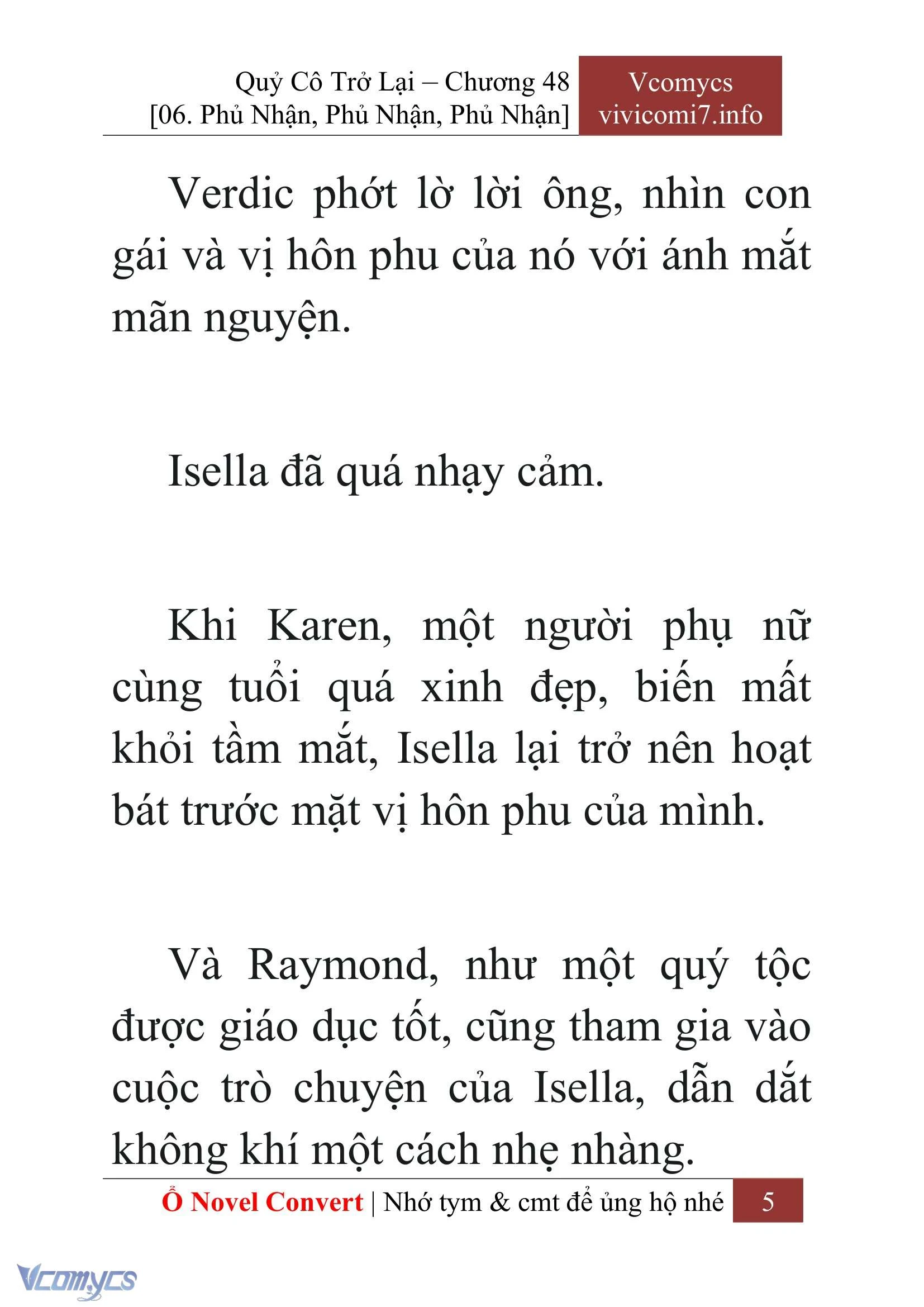 [Novel] Quý Cô Trở Lại Chapter  48 - 7