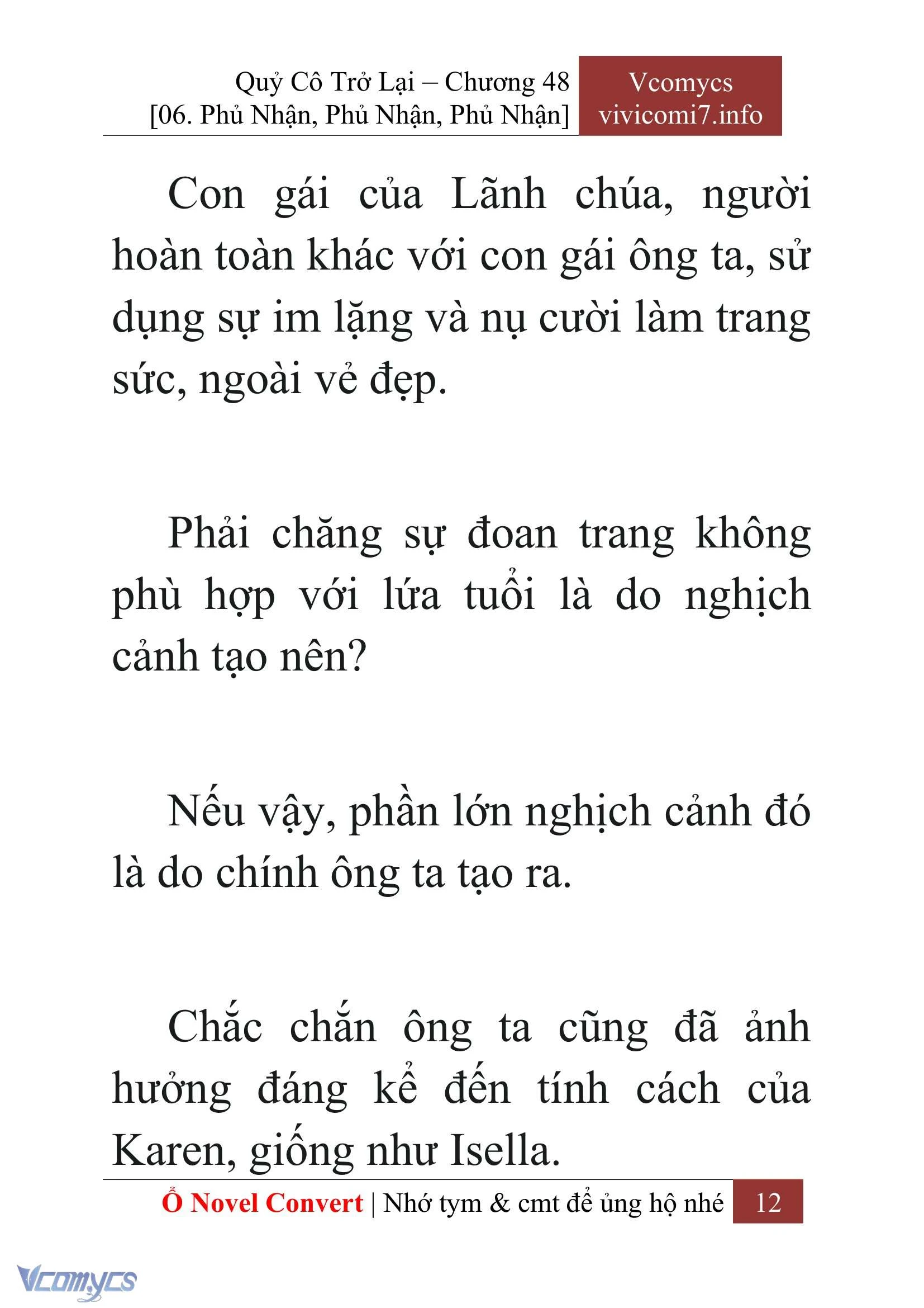 [Novel] Quý Cô Trở Lại Chapter  48 - 14