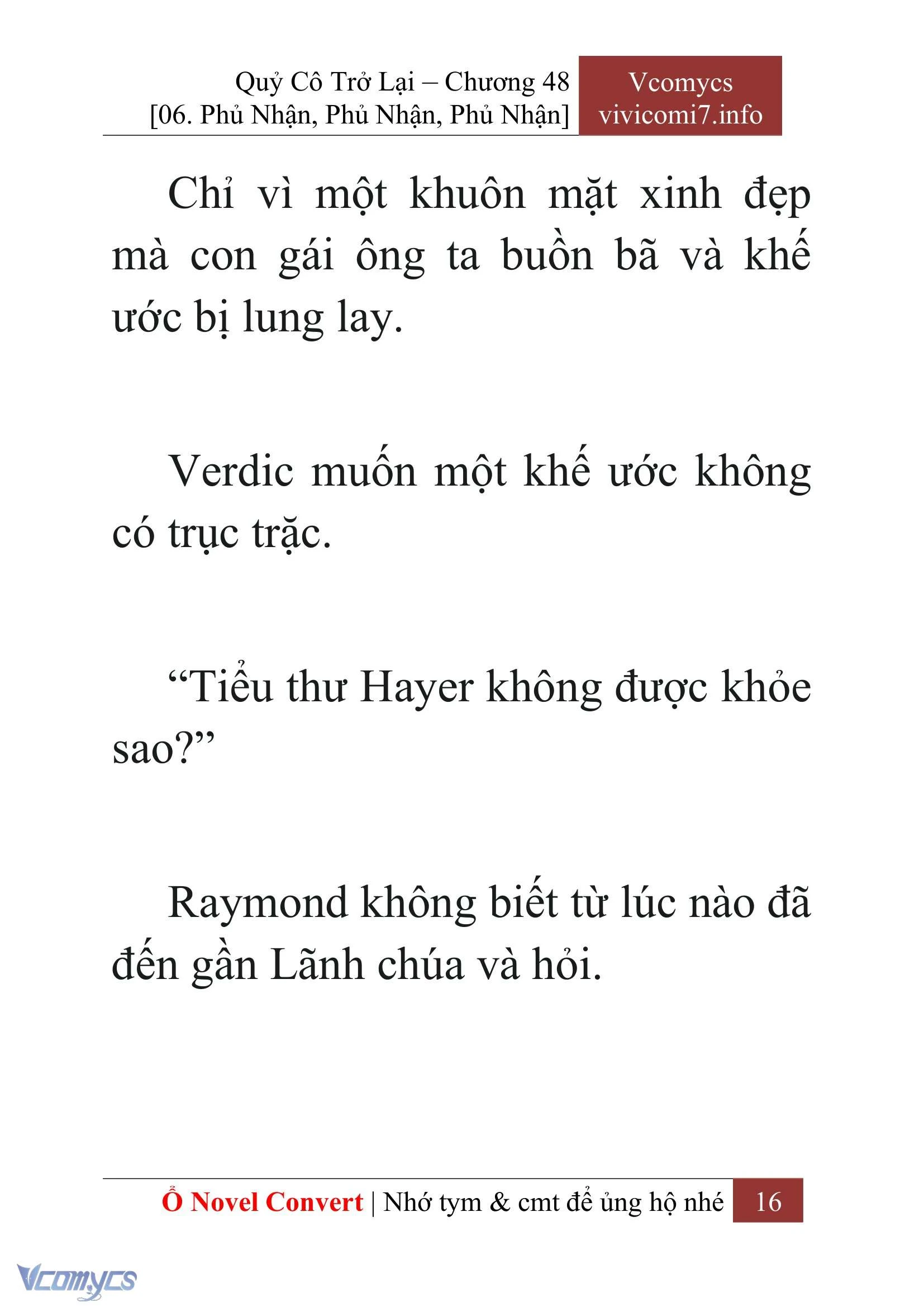 [Novel] Quý Cô Trở Lại Chapter  48 - 18