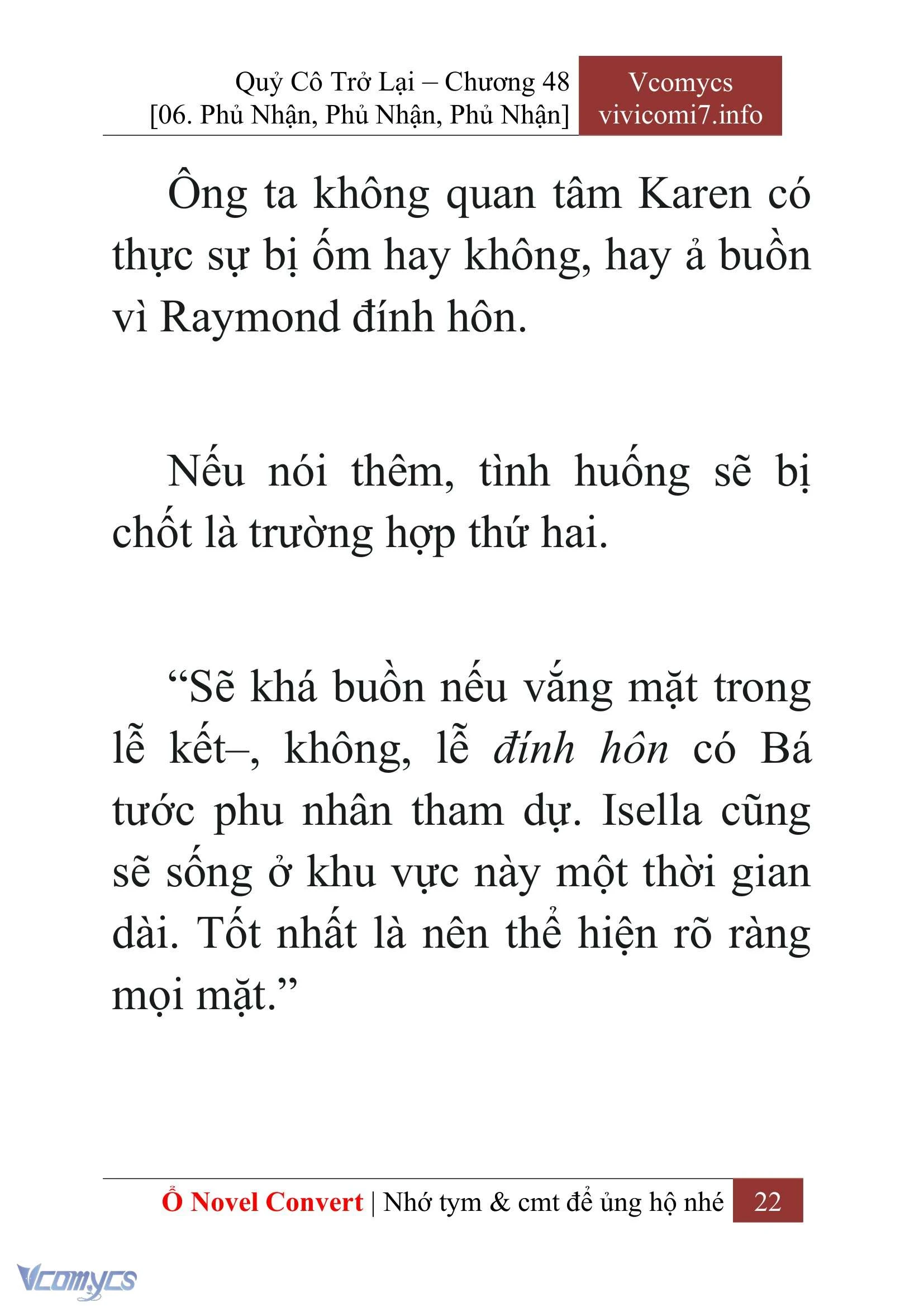 [Novel] Quý Cô Trở Lại Chapter  48 - 24