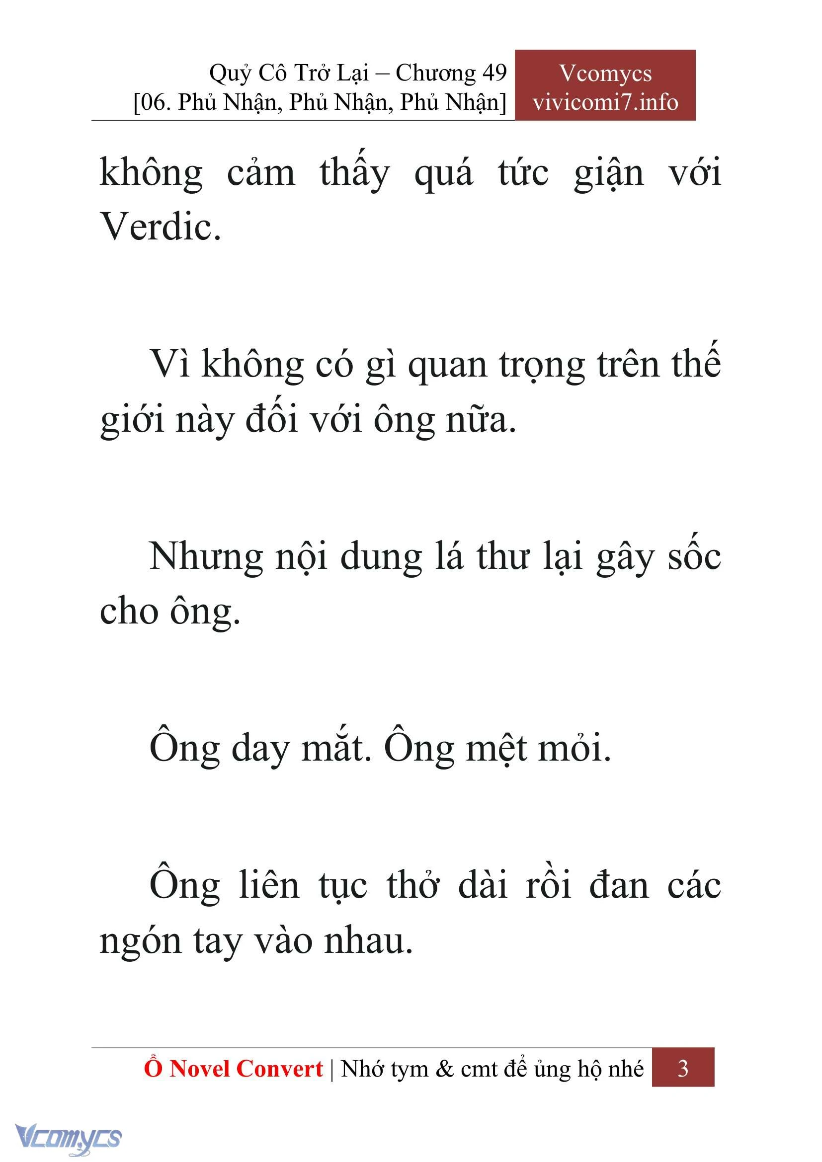 [Novel] Quý Cô Trở Lại Chapter  49 - 5