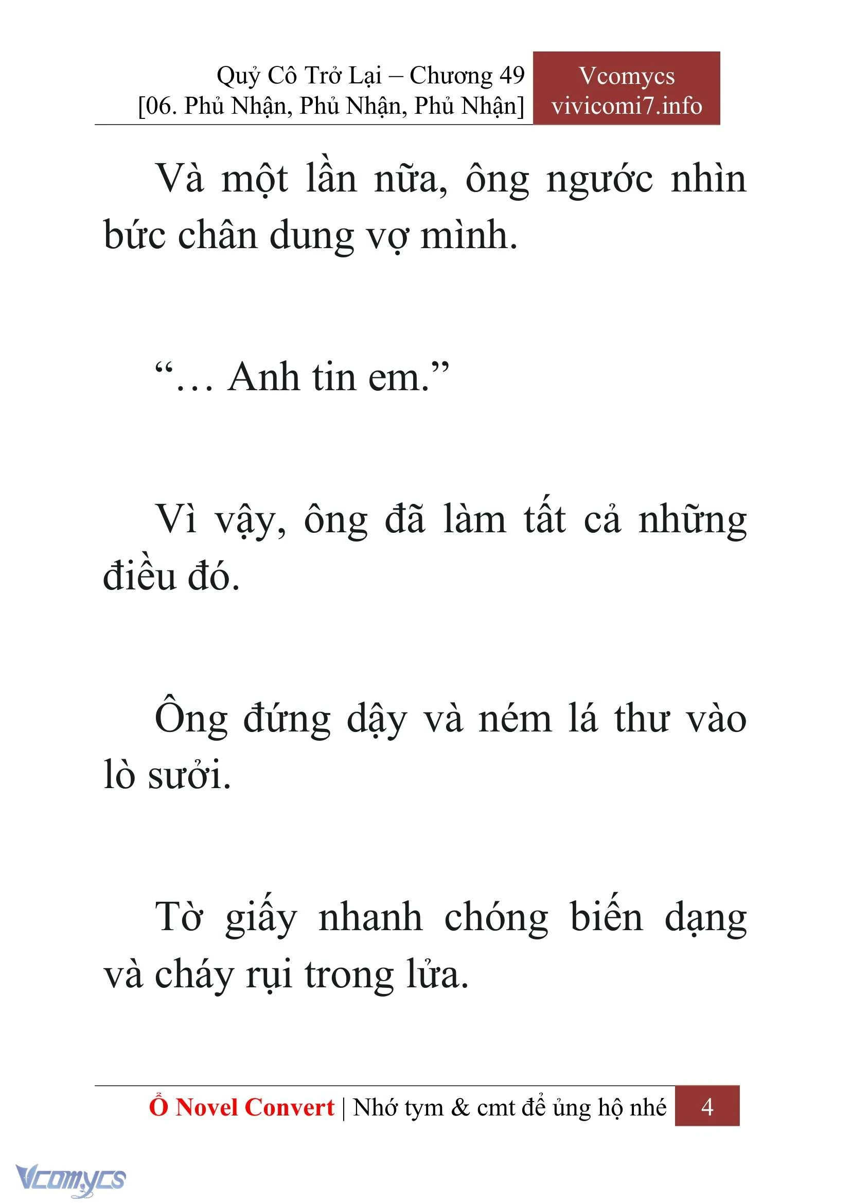 [Novel] Quý Cô Trở Lại Chapter  49 - 6